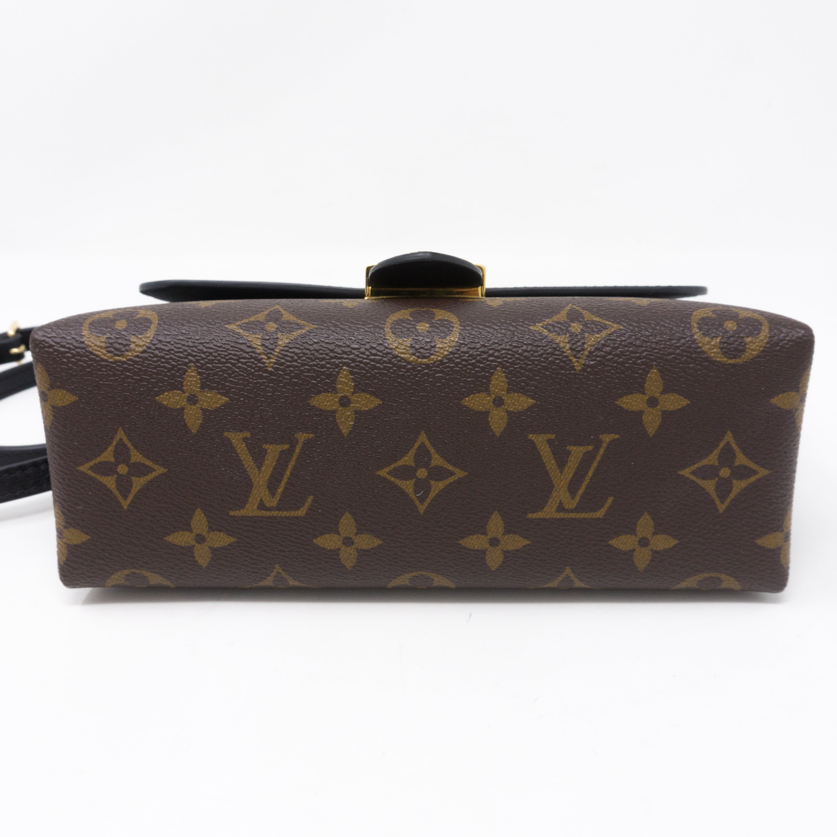 Locky BB Monogram Black Leather