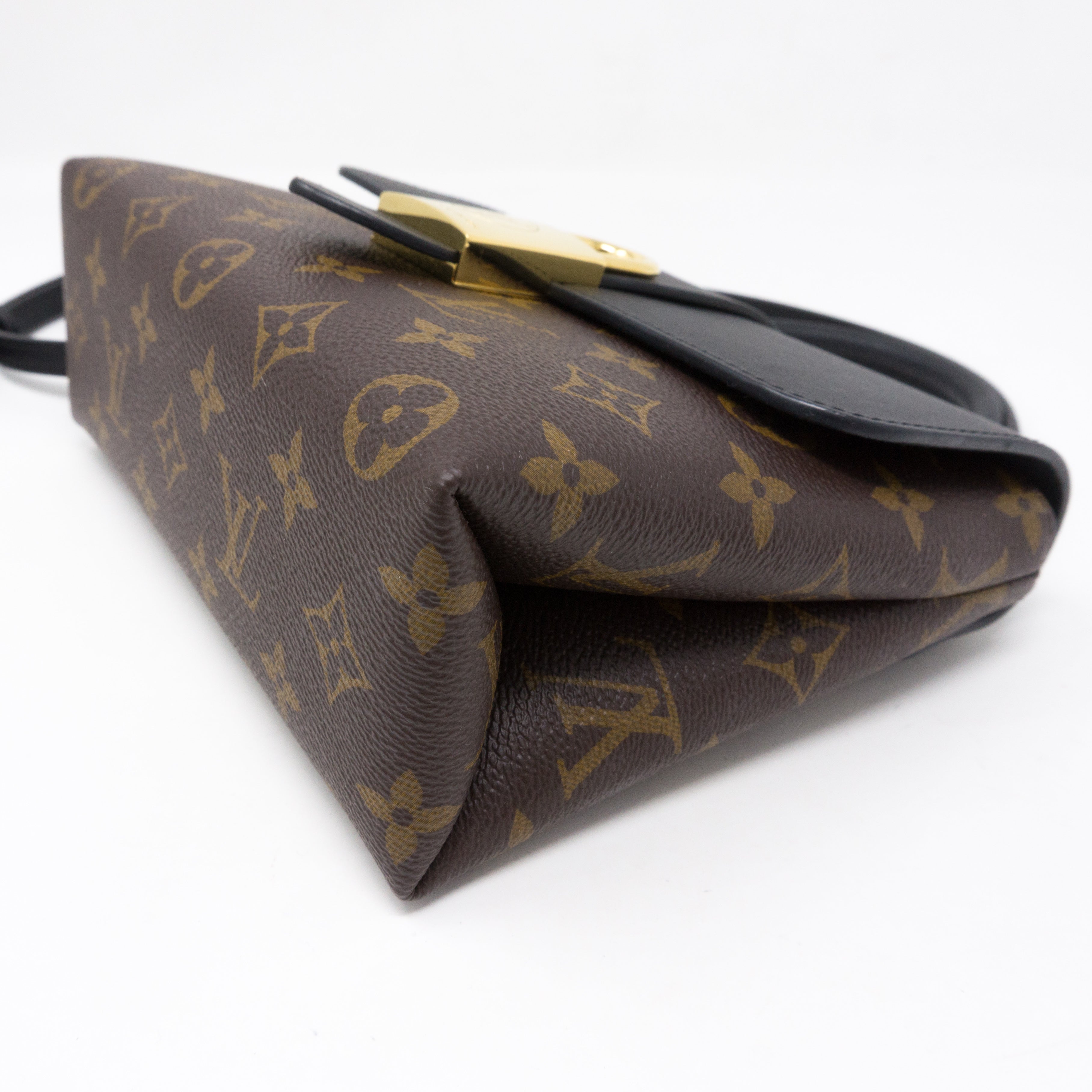 Locky BB Monogram Black Leather