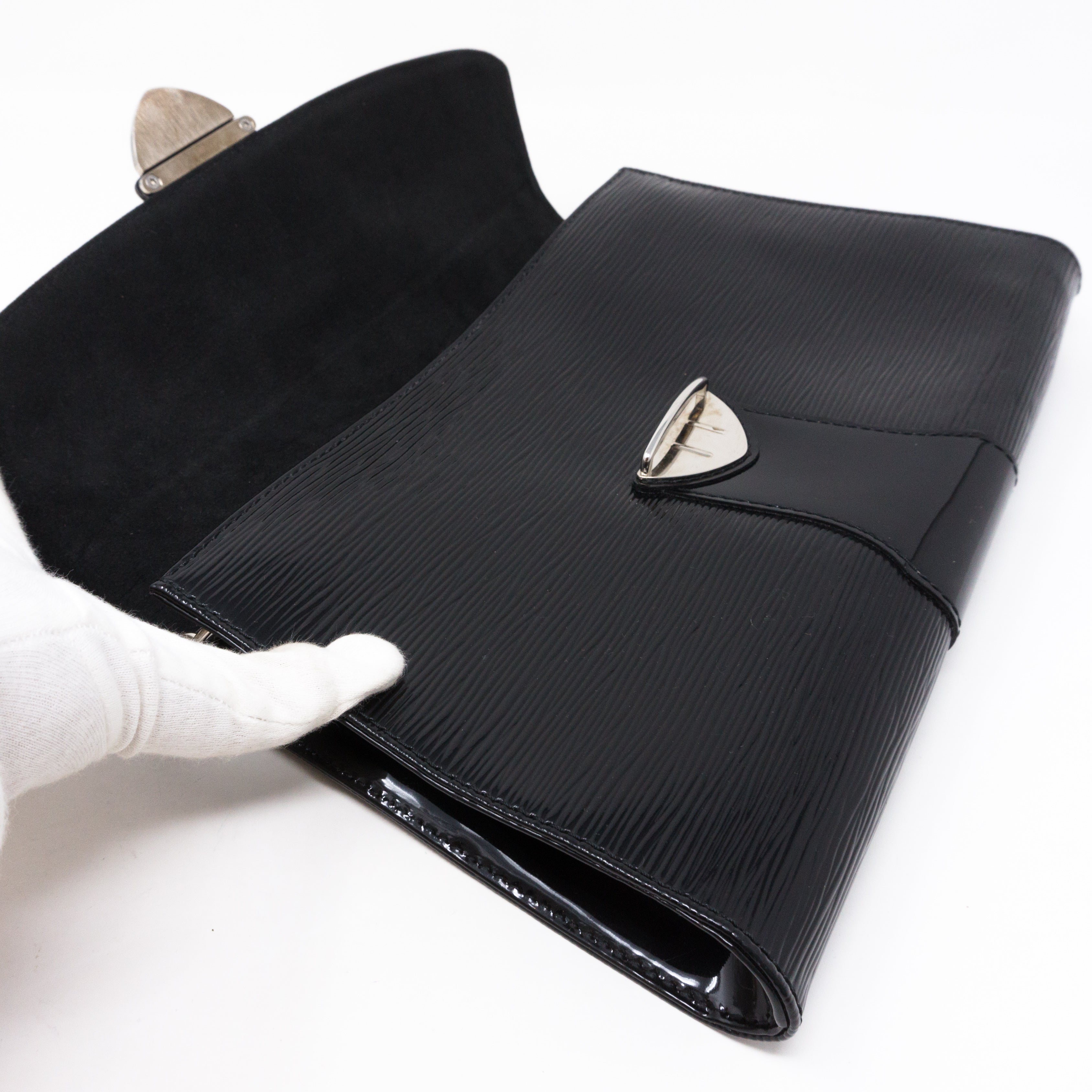Pochette Iena Noir Electric Epi Leather