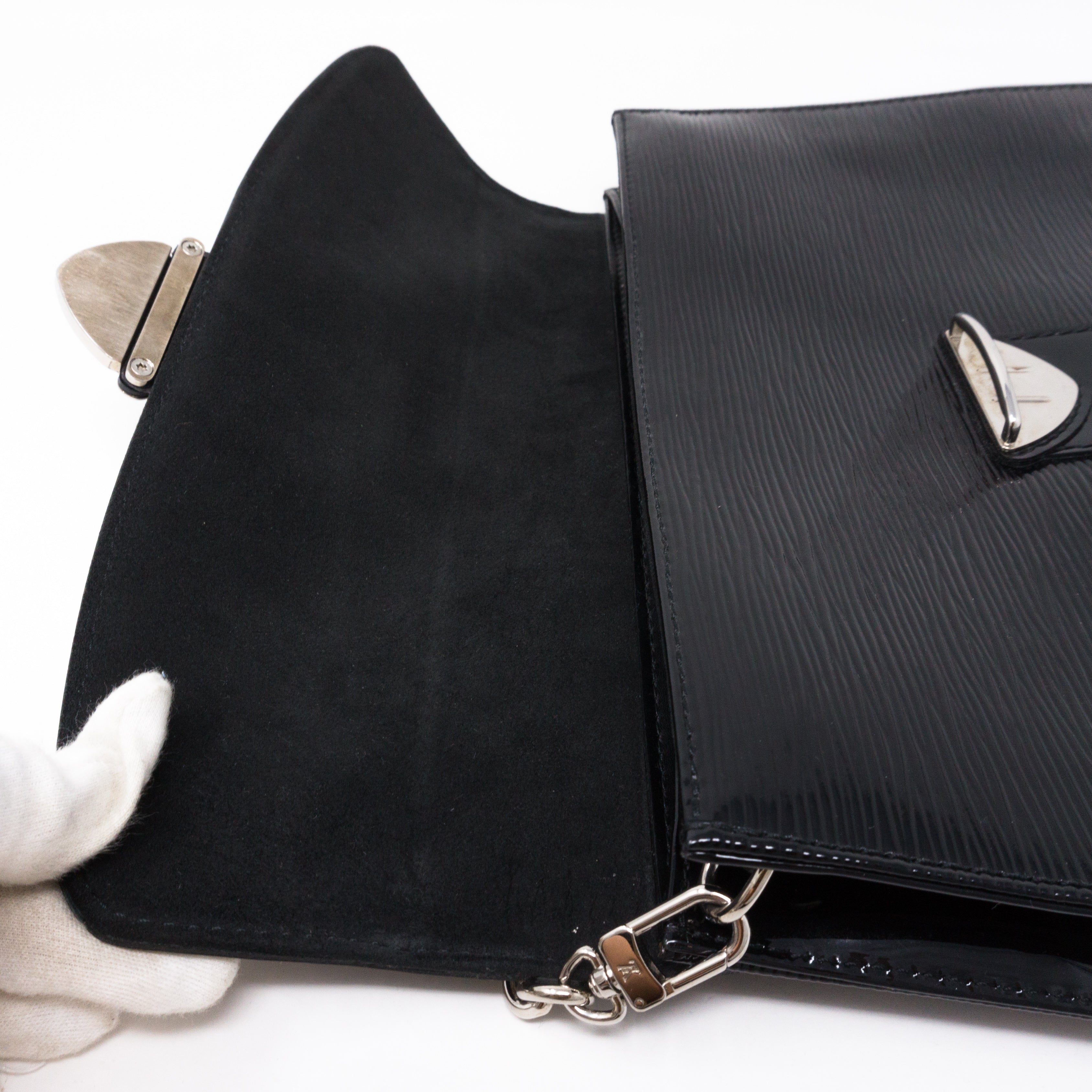 Pochette Iena Noir Electric Epi Leather