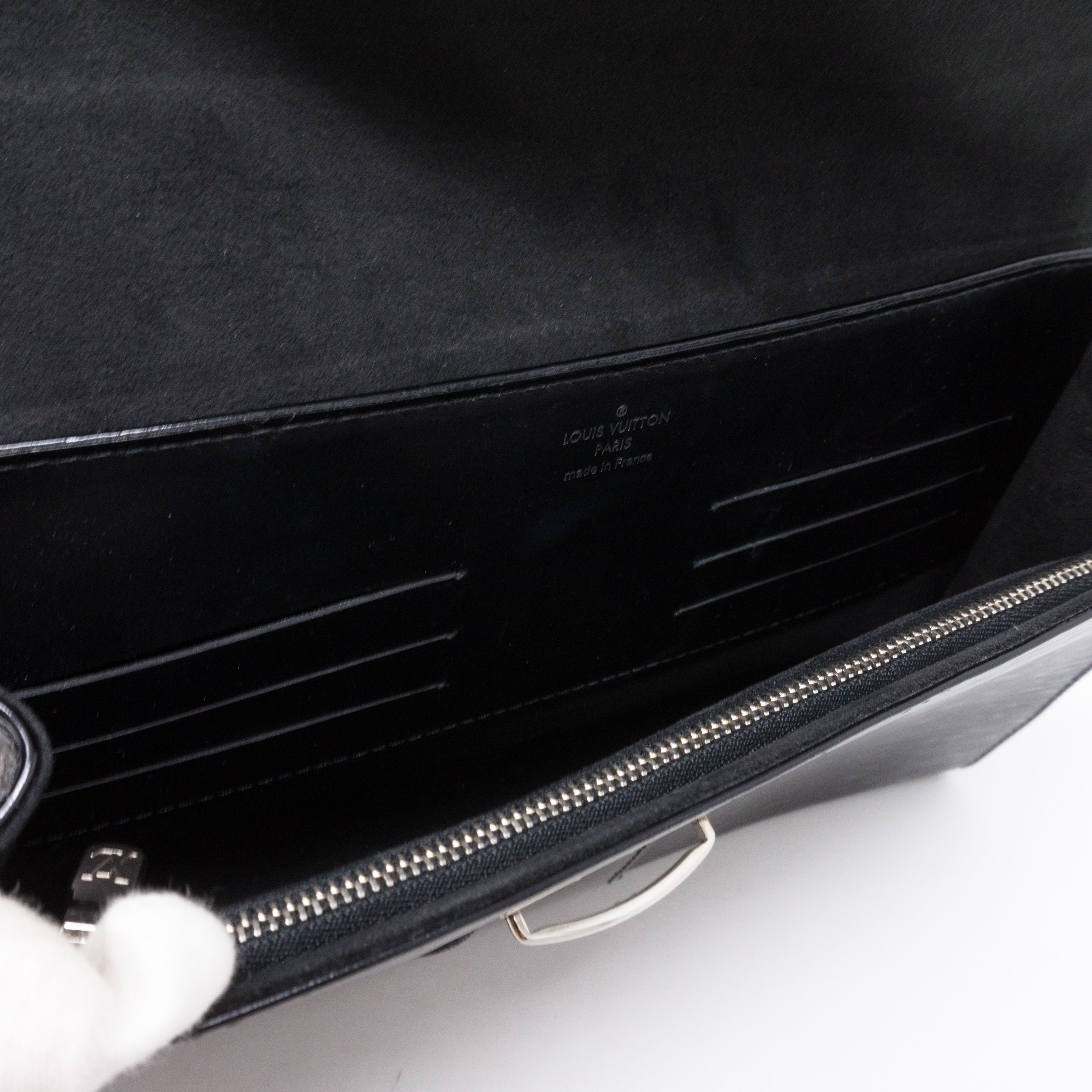 Pochette Iena Noir Electric Epi Leather