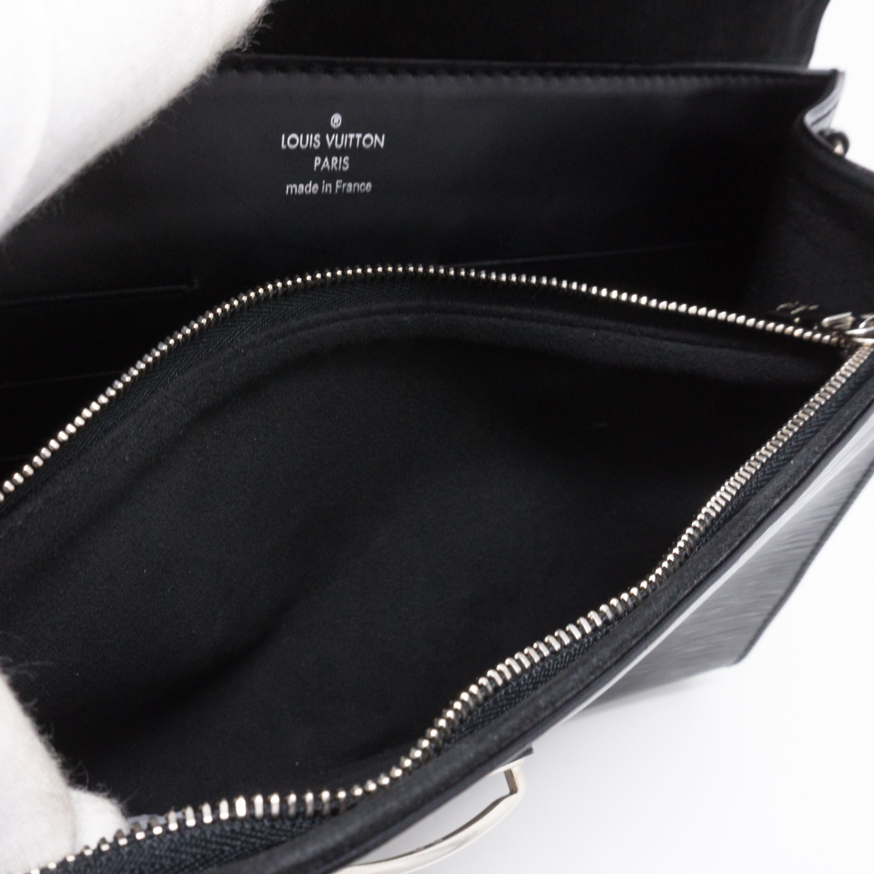Pochette Iena Noir Electric Epi Leather