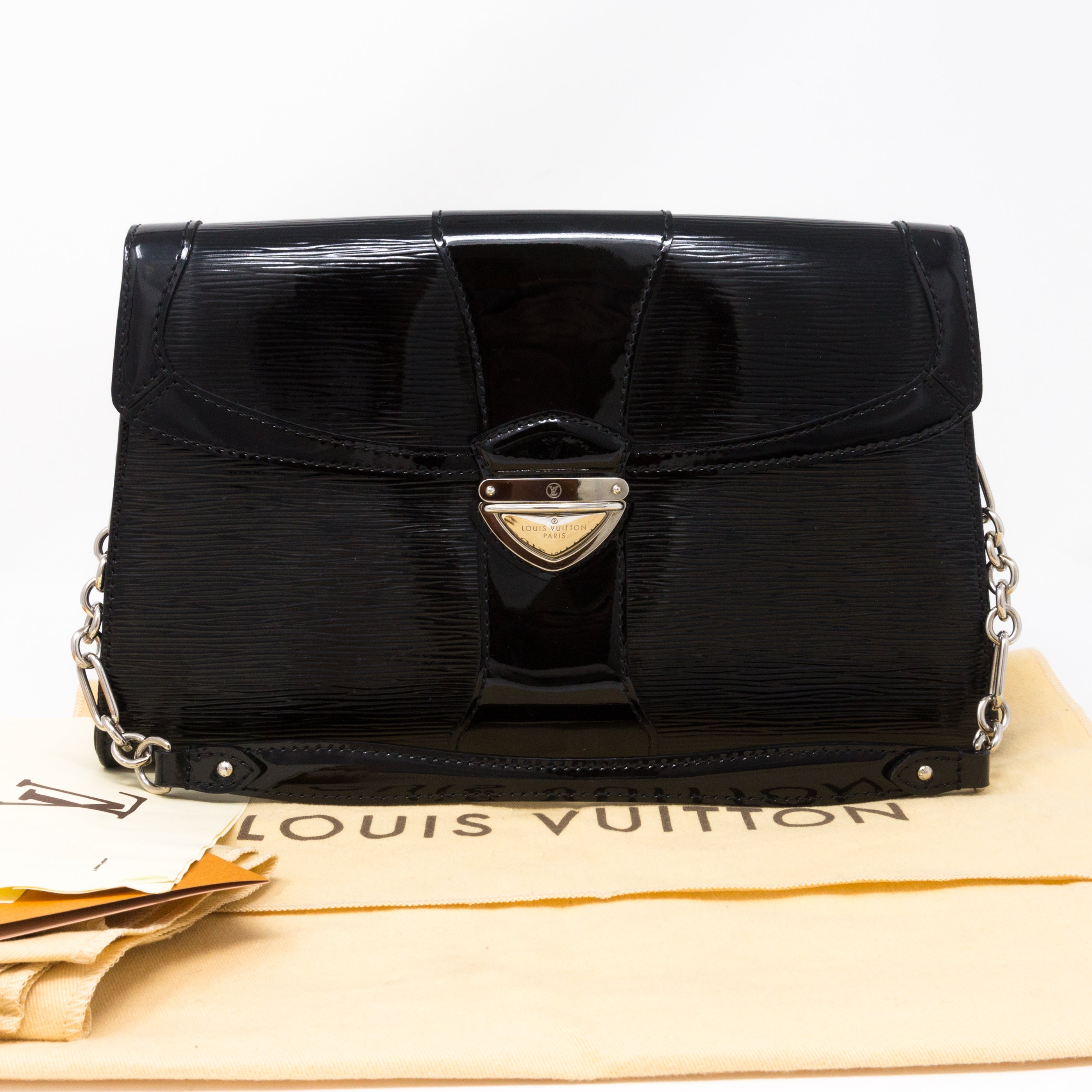 Pochette Iena Noir Electric Epi Leather