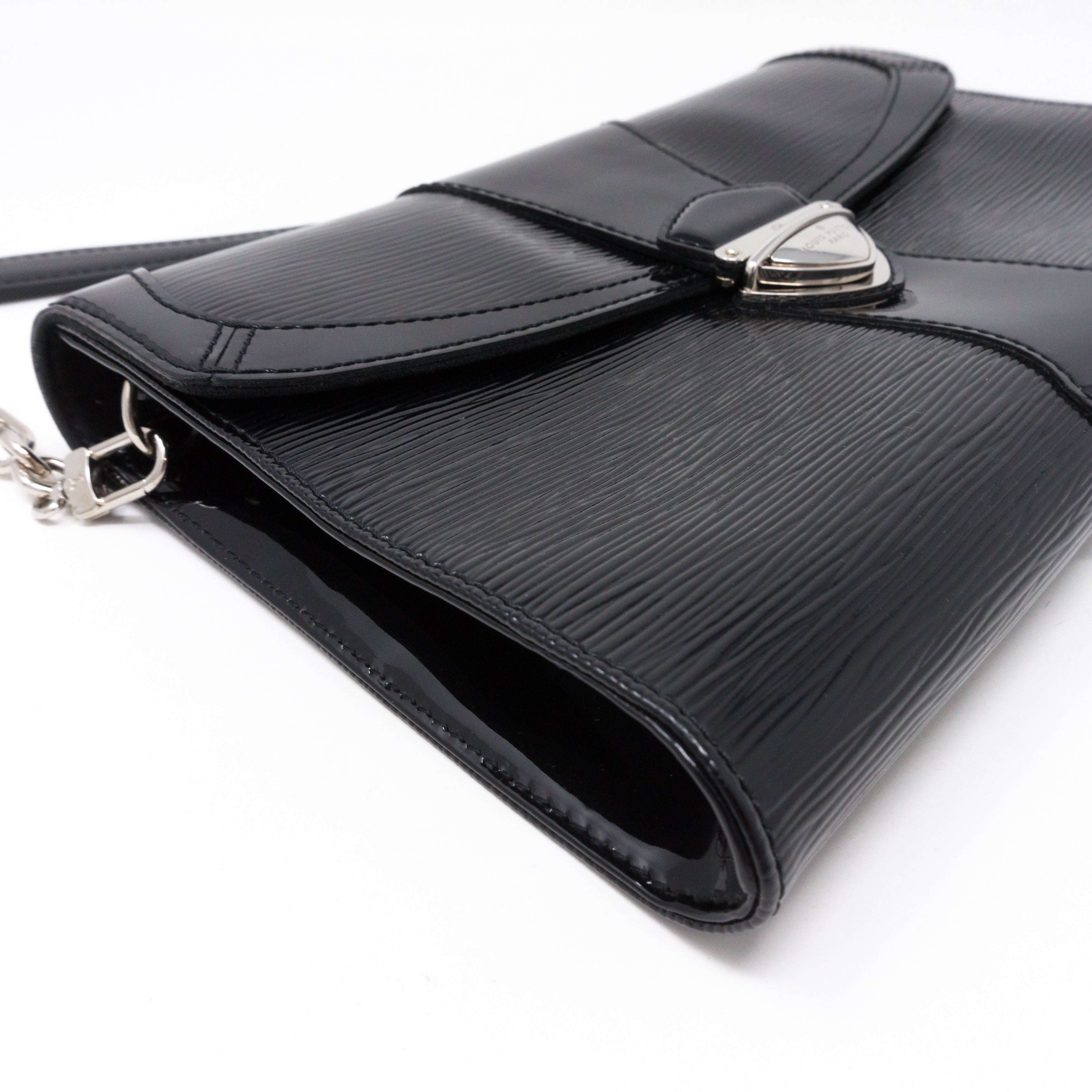 Pochette Iena Noir Electric Epi Leather