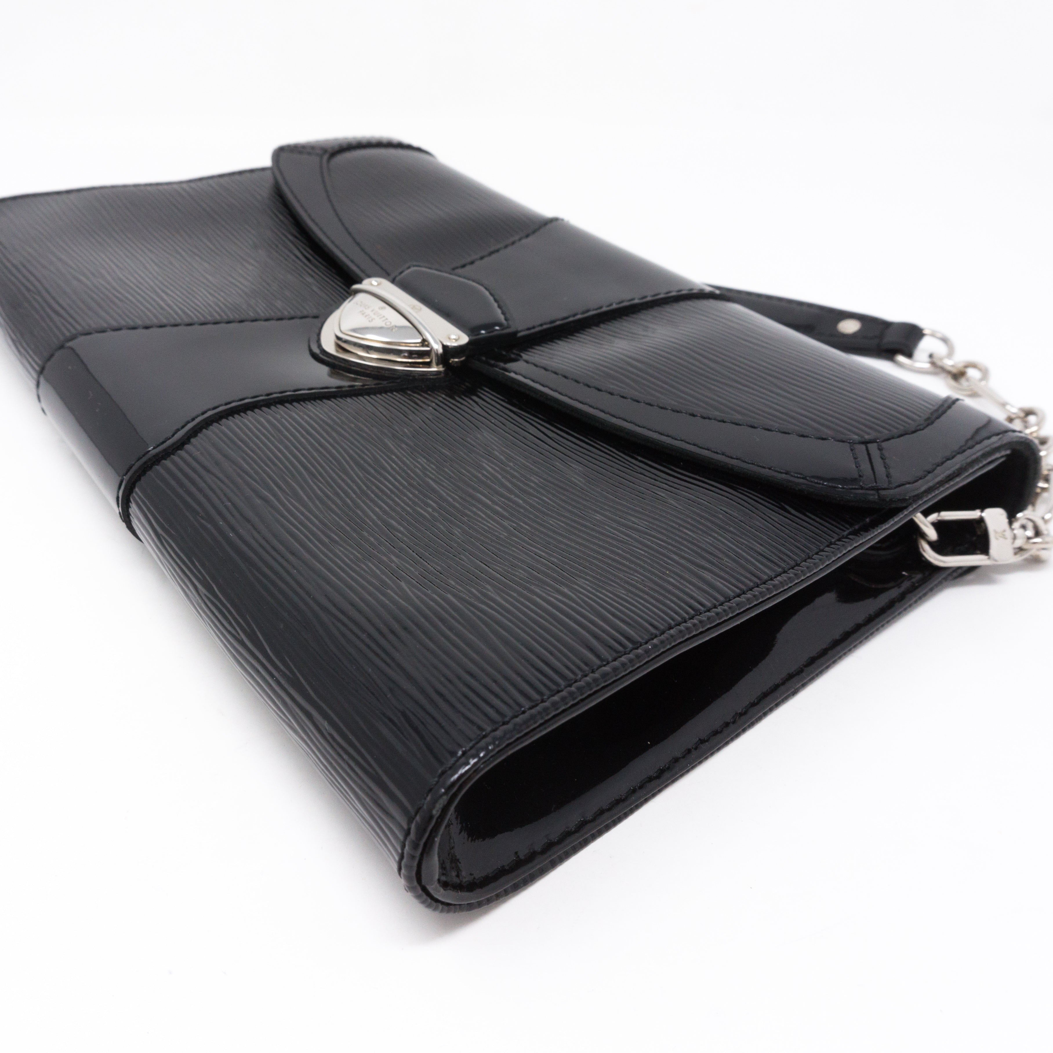 Pochette Iena Noir Electric Epi Leather