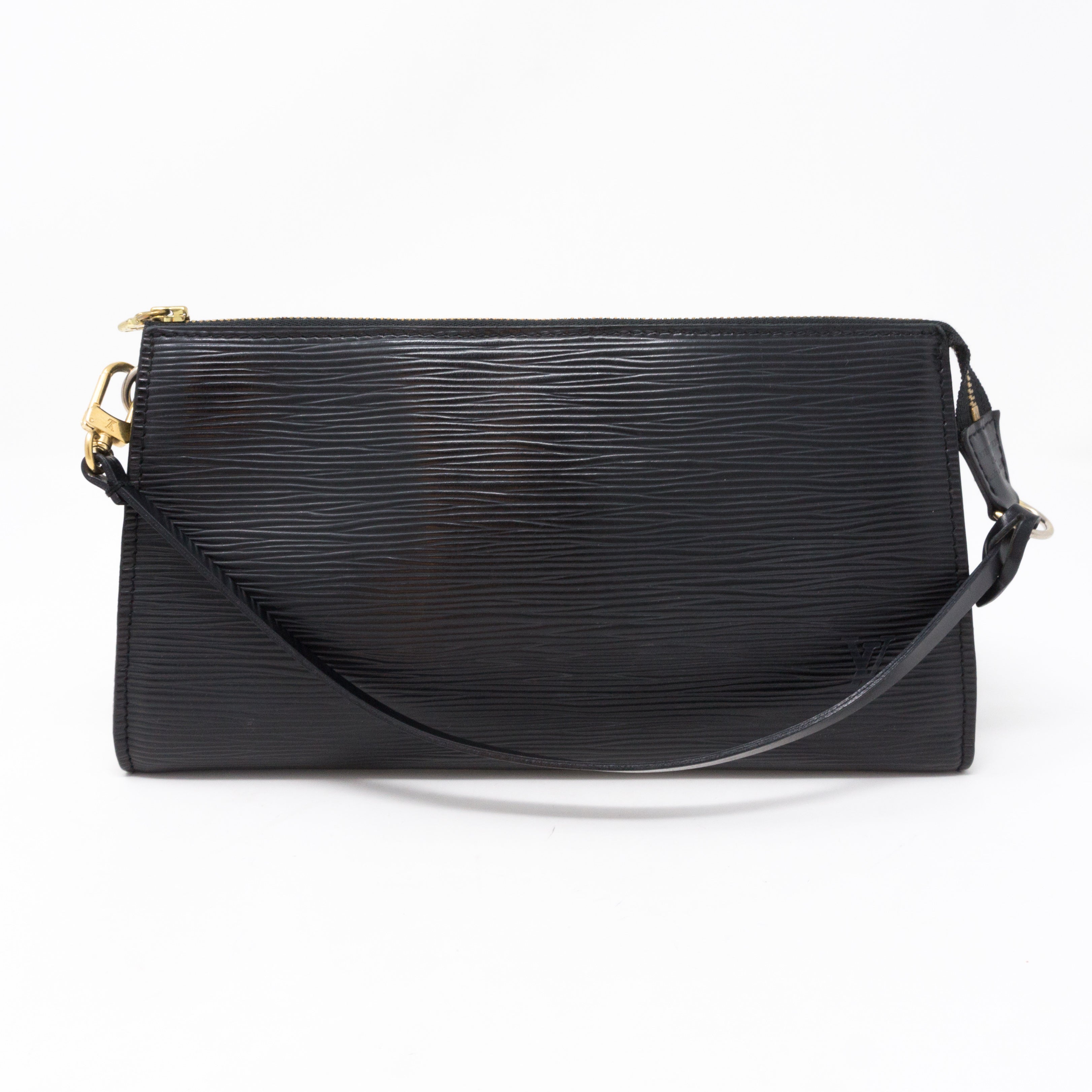 Pochette Accessoires Black Epi Leather
