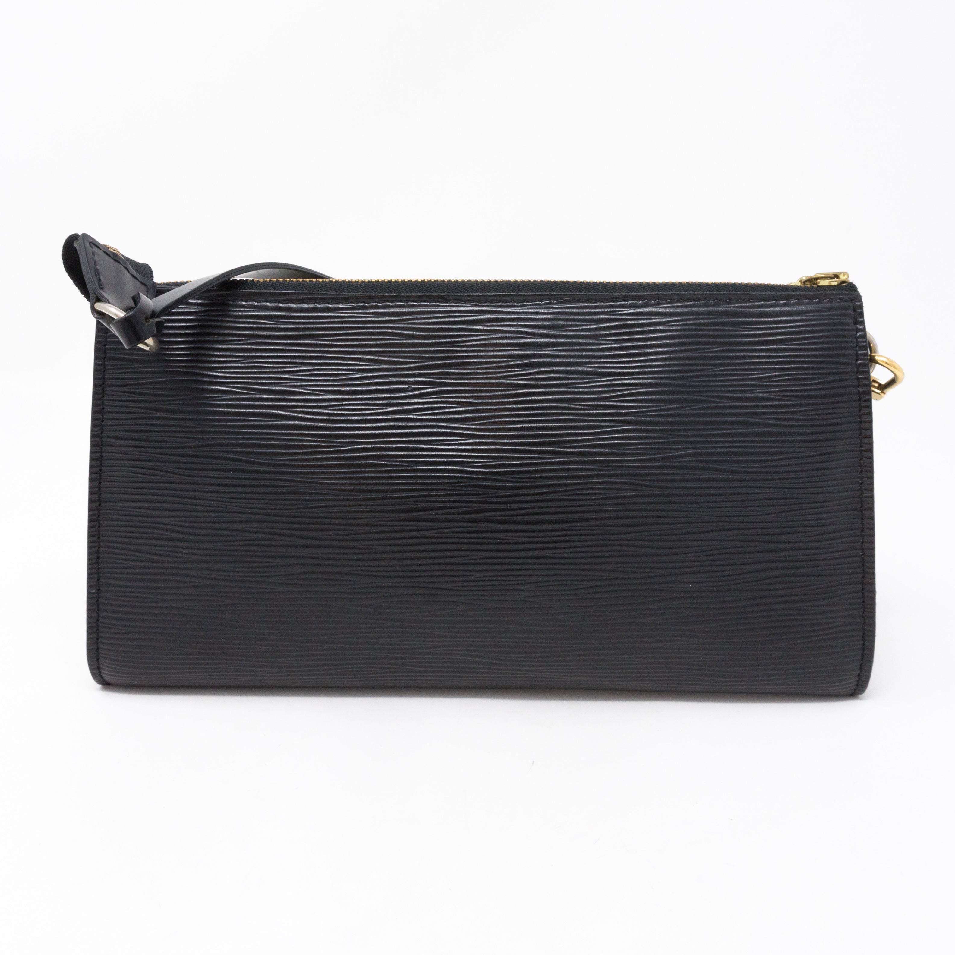 Pochette Accessoires Black Epi Leather