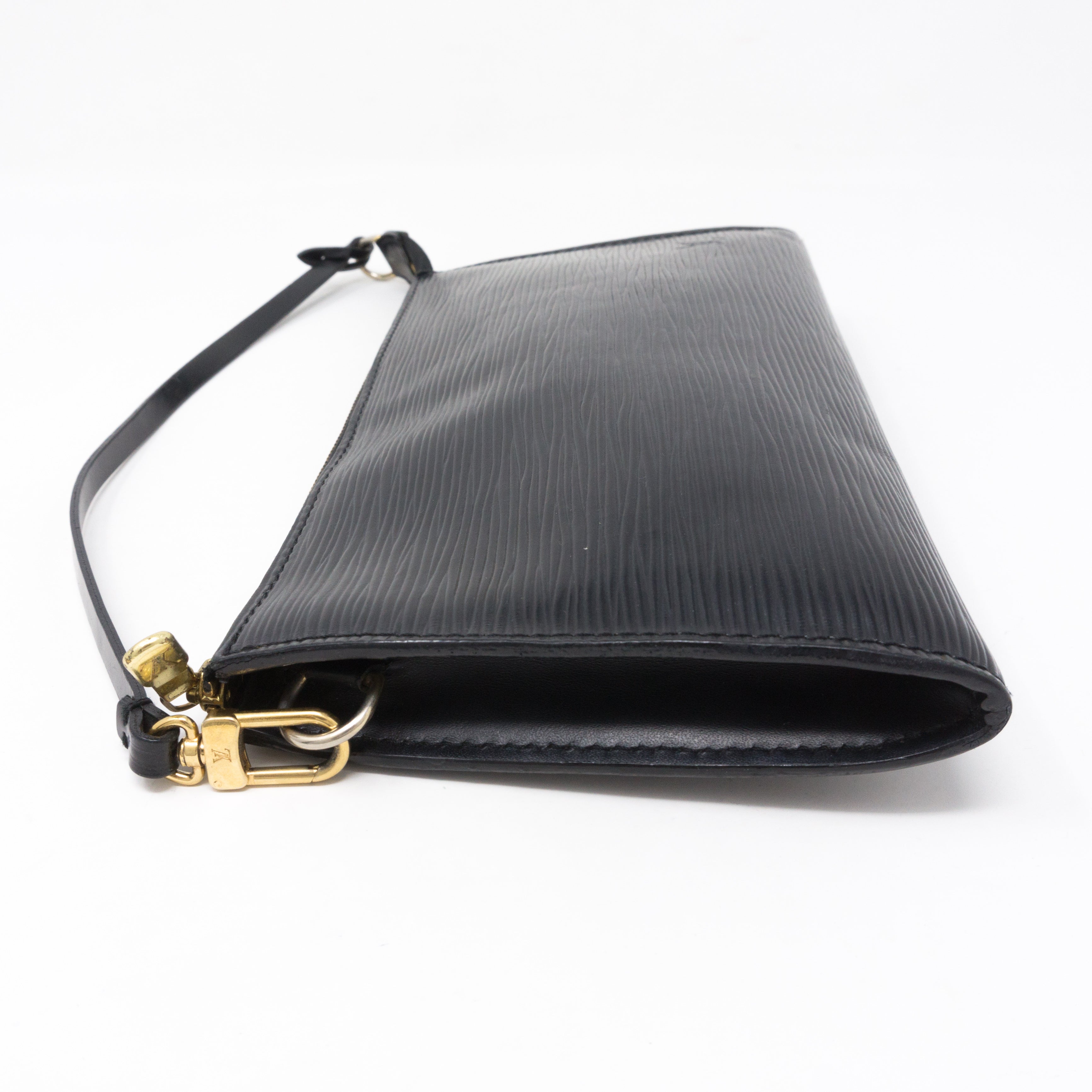 Pochette Accessoires Black Epi Leather