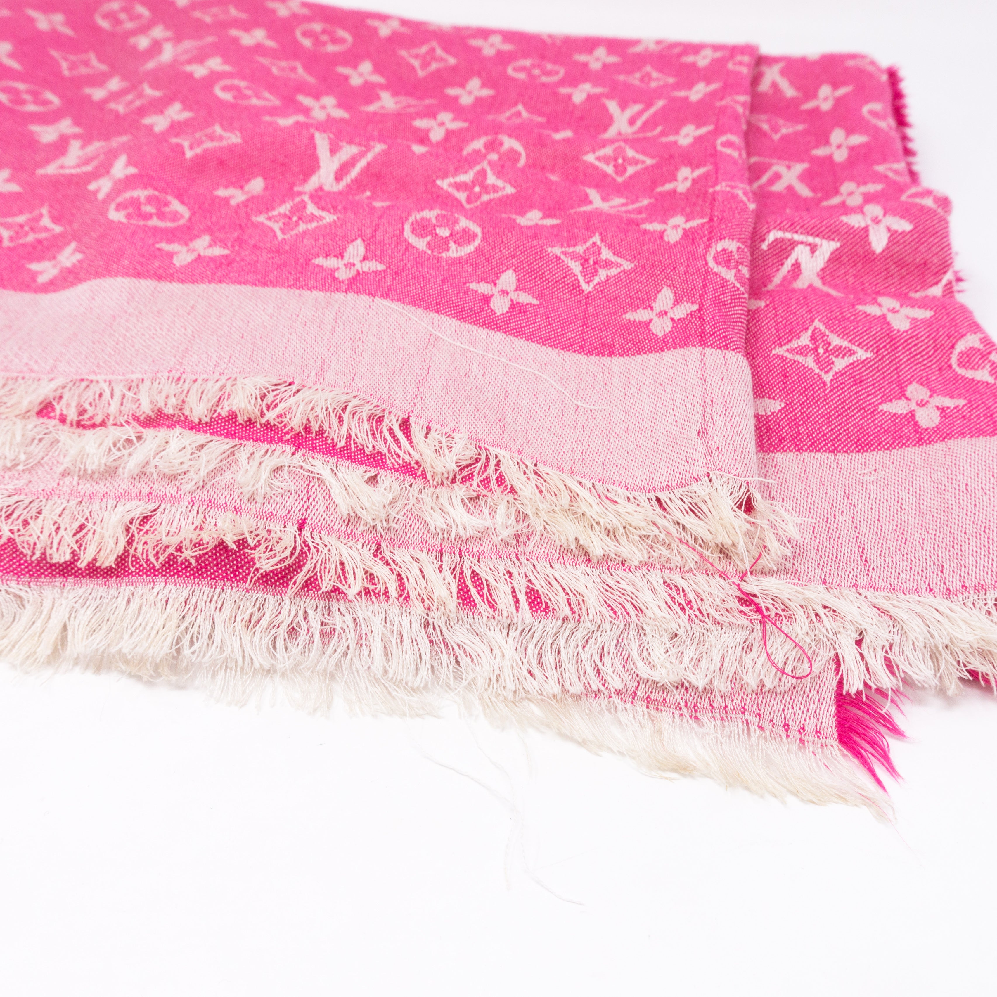 Monogram Denim Shawl Pivoine