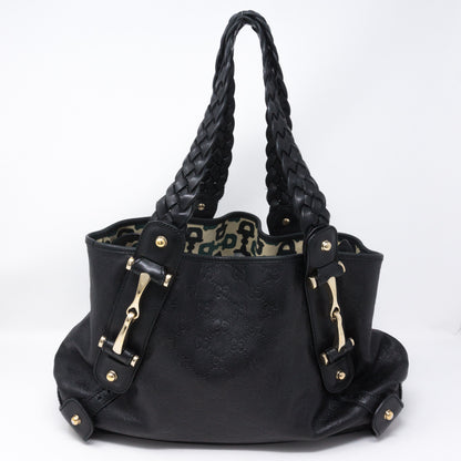 Pelham Shoulder Bag Guccissima Black Leather