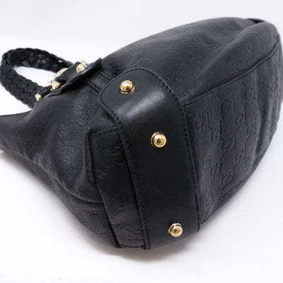 Pelham Shoulder Bag Guccissima Black Leather