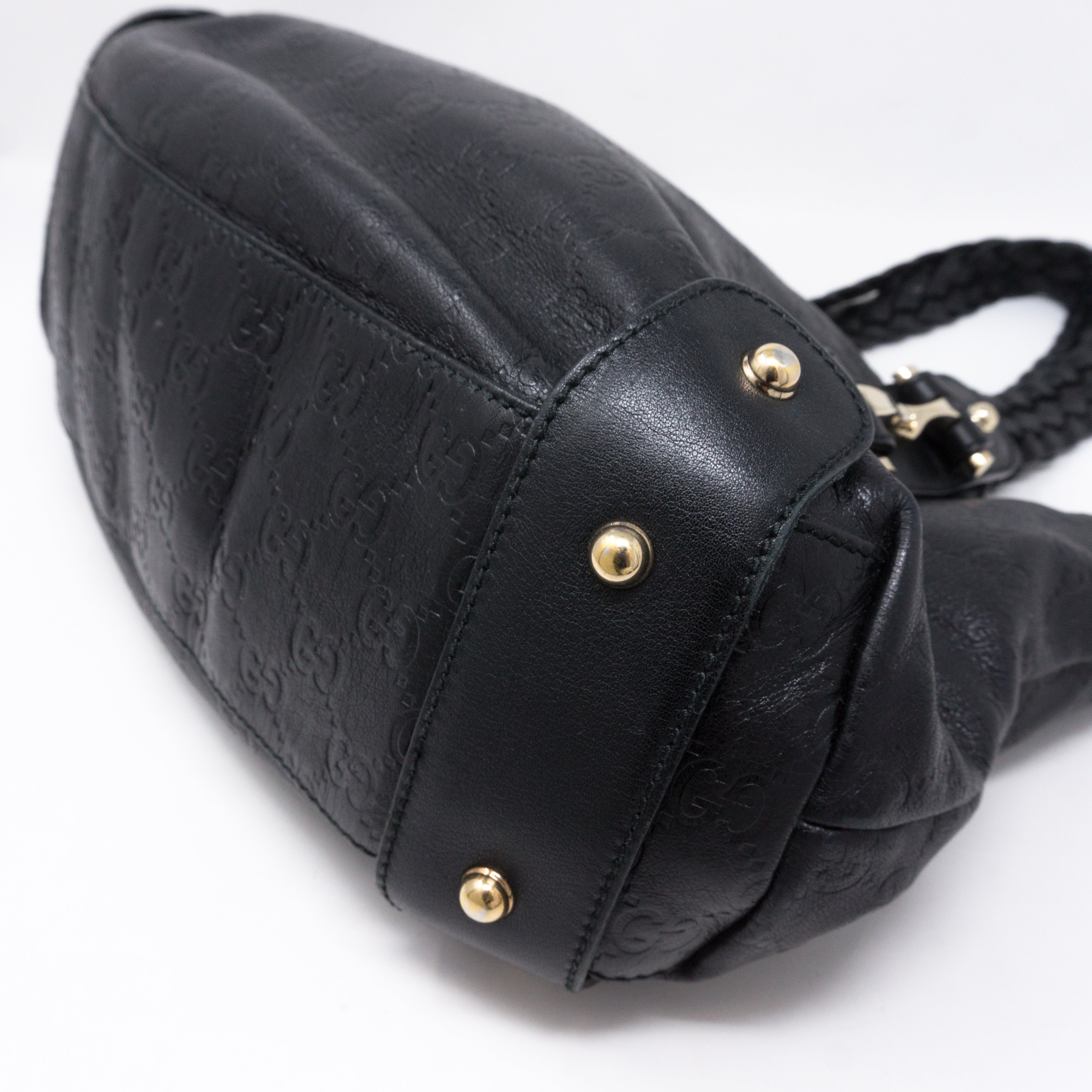 Pelham Shoulder Bag Guccissima Black Leather
