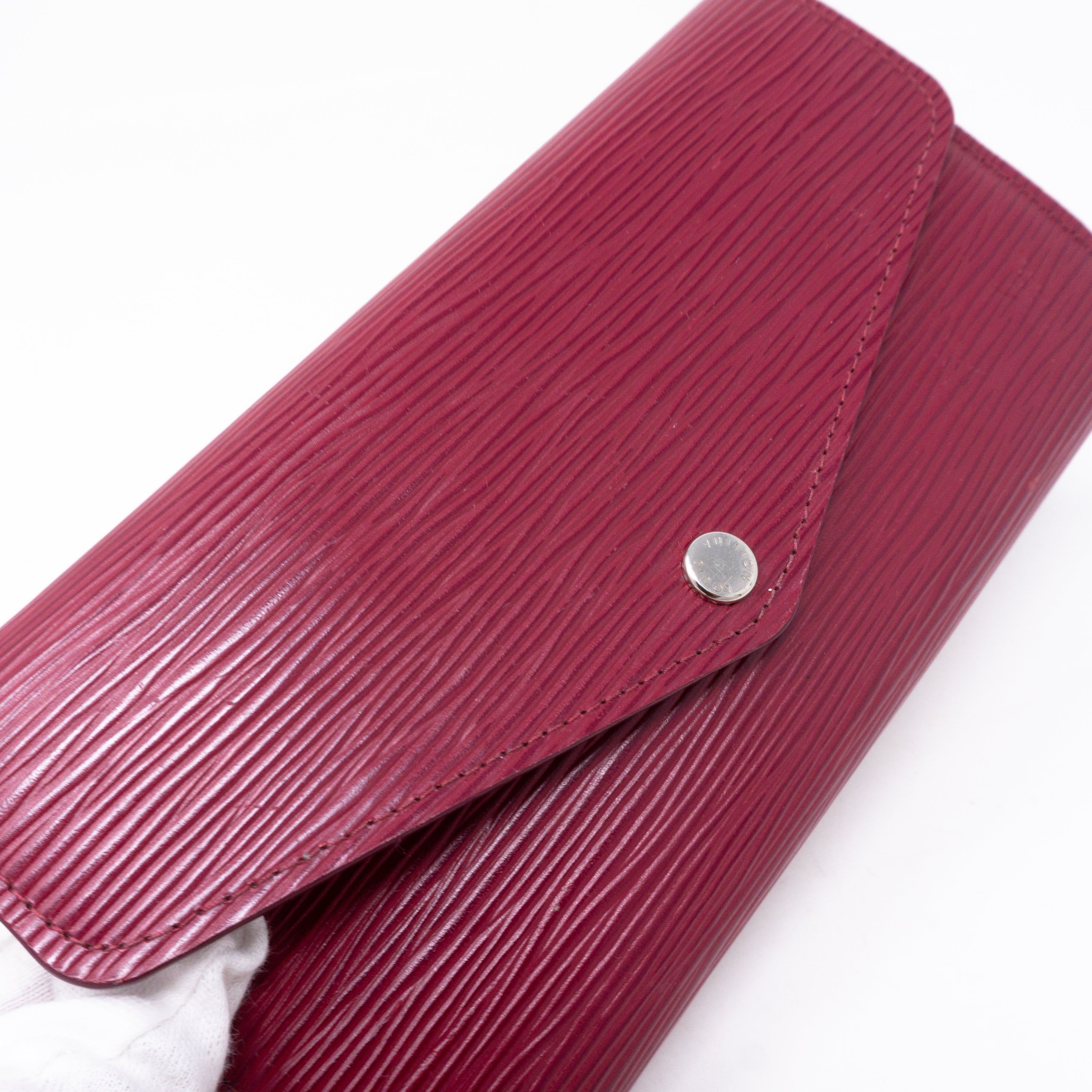 Sarah Wallet Epi Fuchsia