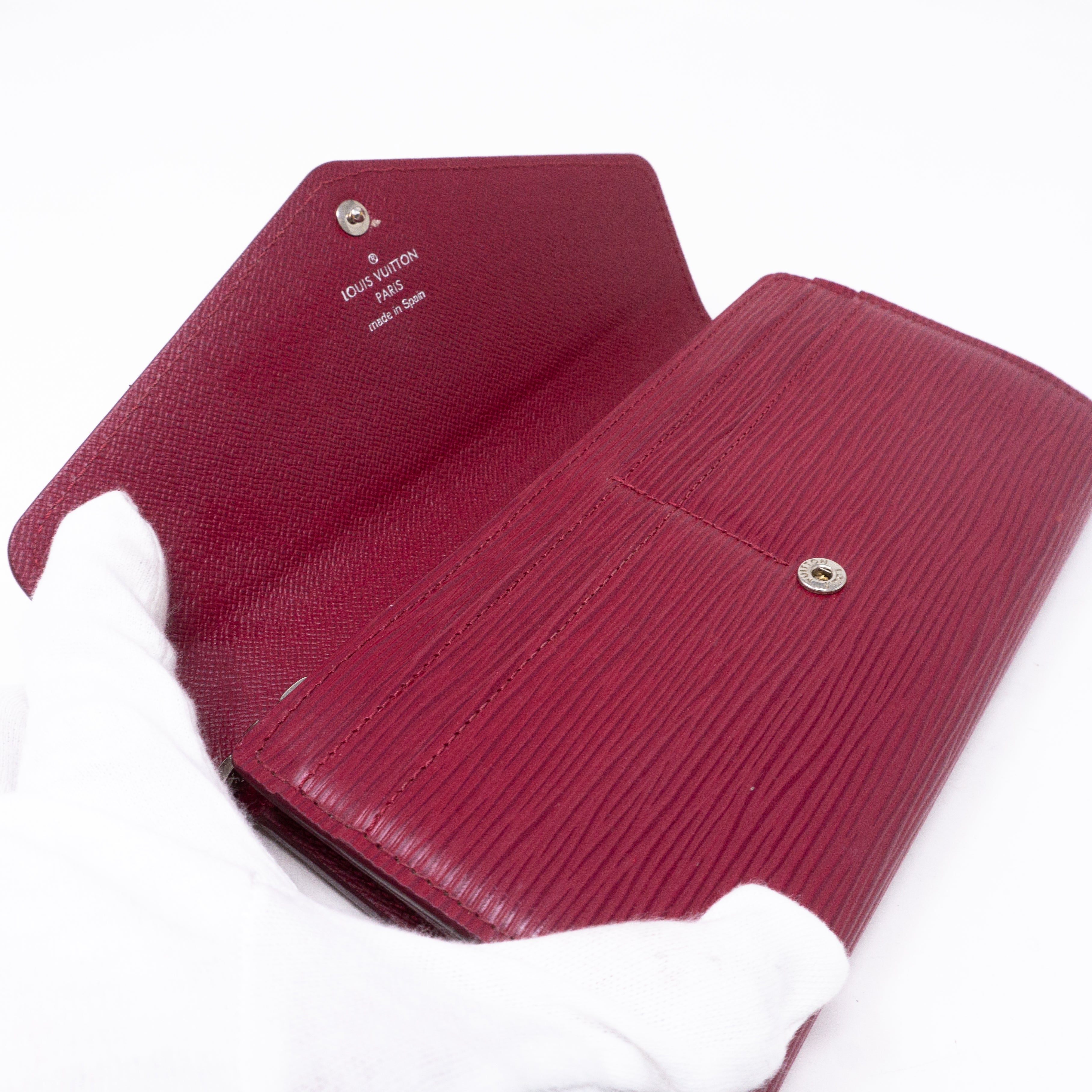 Sarah Wallet Epi Fuchsia