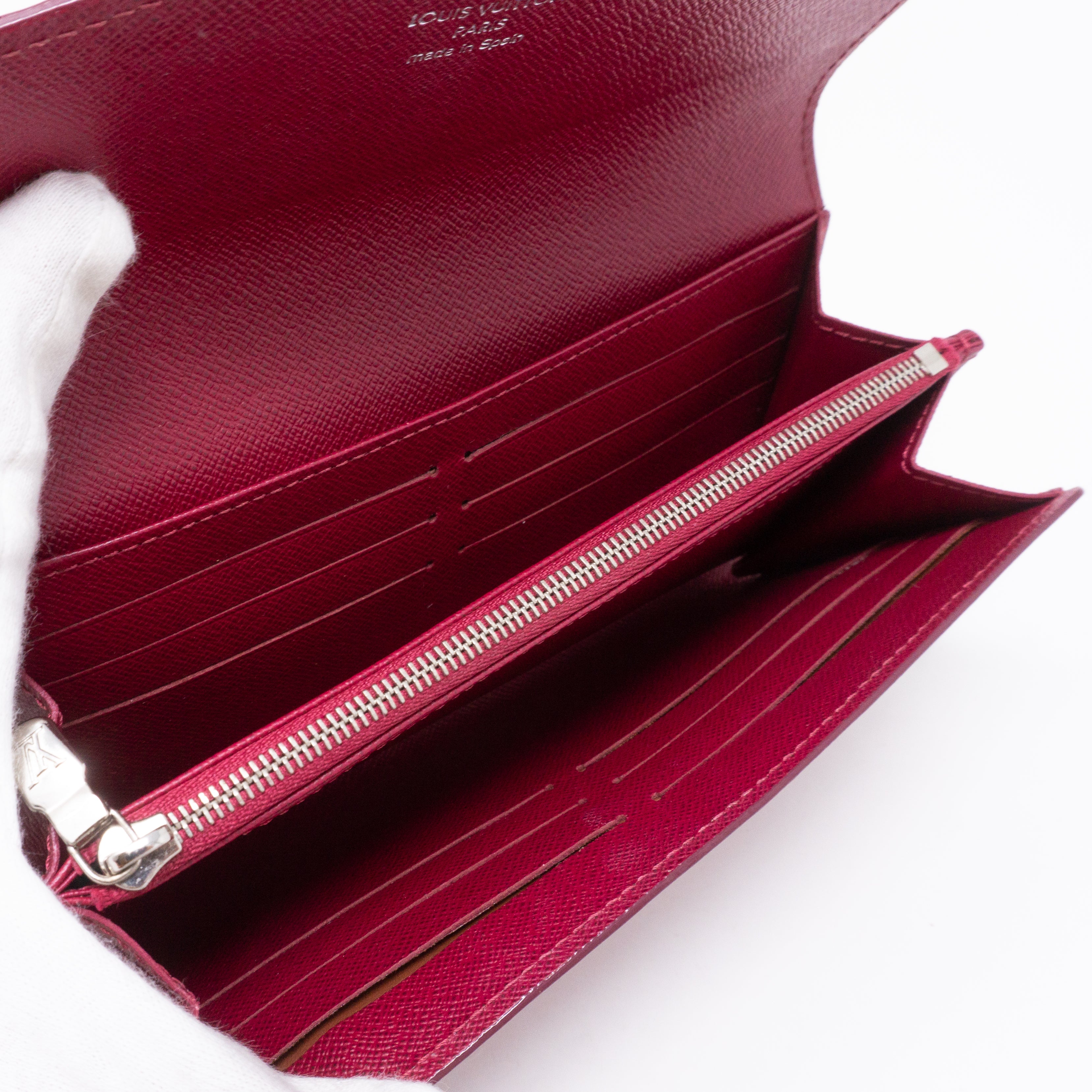 Sarah Wallet Epi Fuchsia
