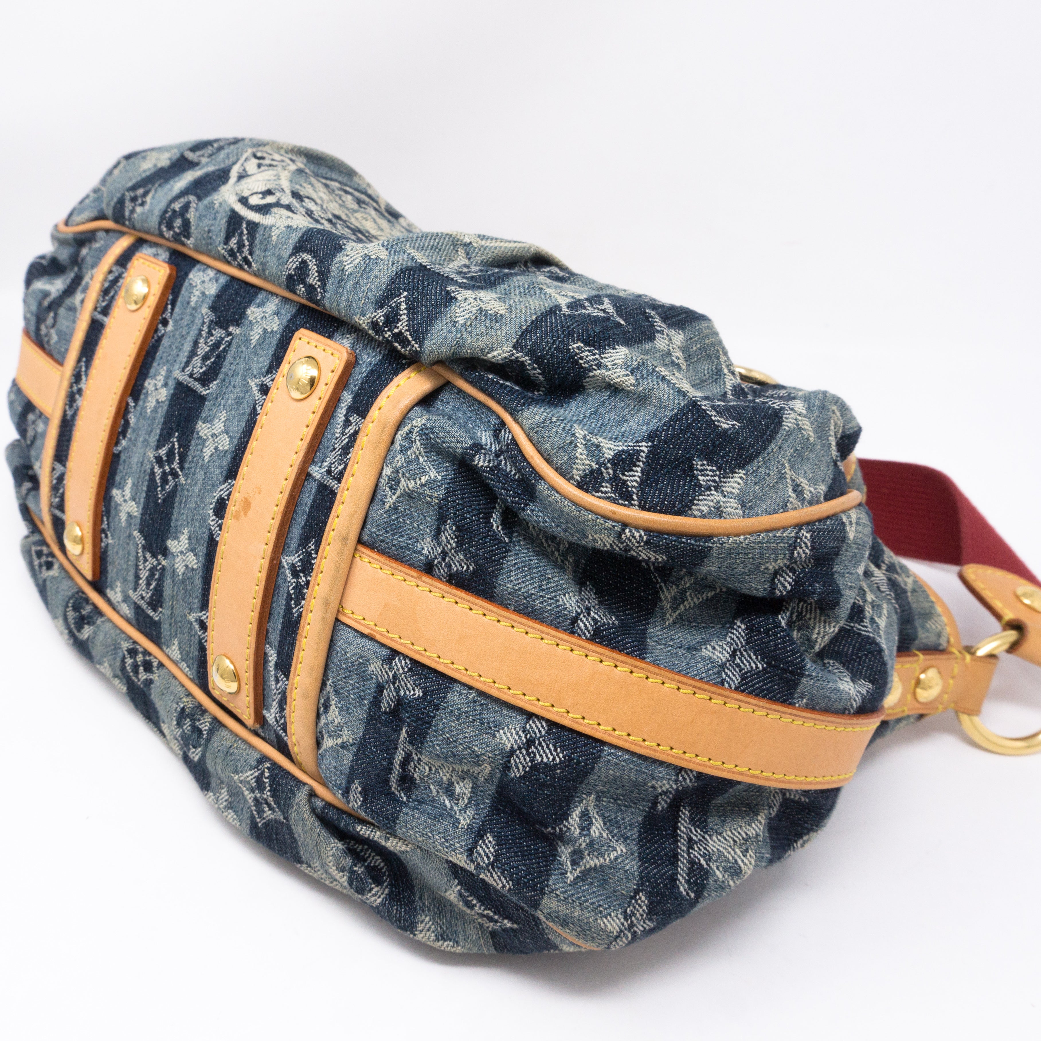 Porte Epaule Cruise Raye Cabas MM Denim