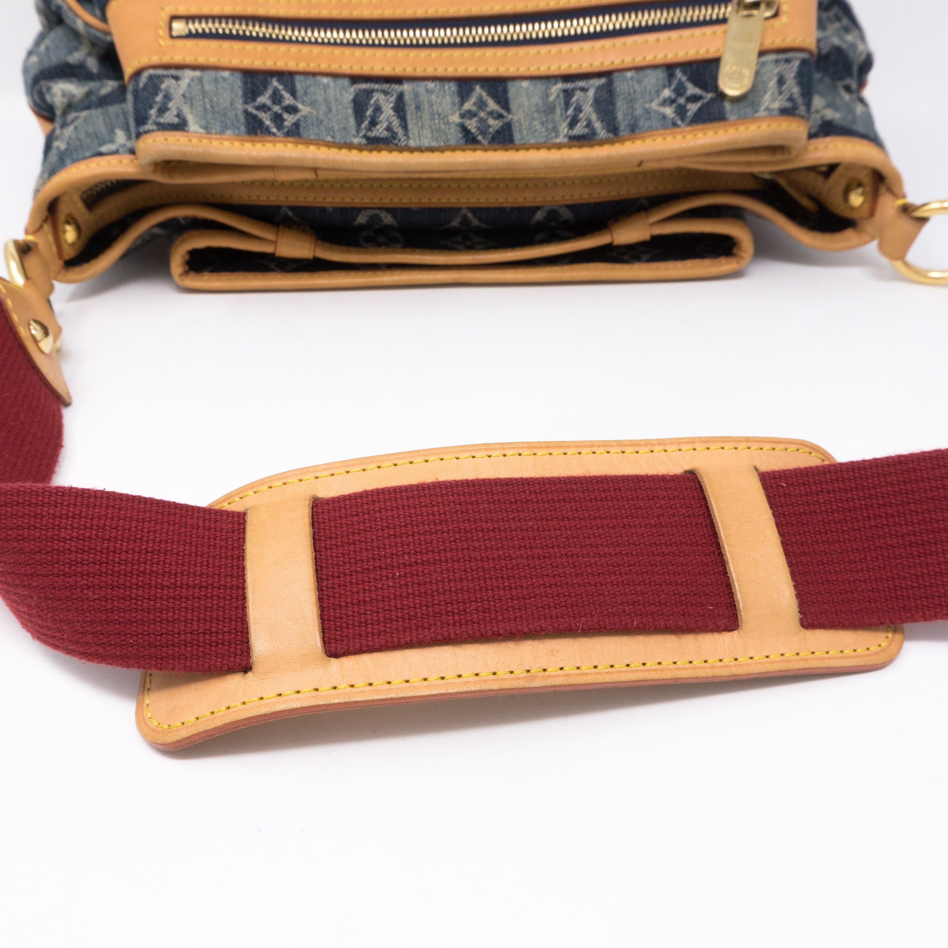 Porte Epaule Cruise Raye Cabas MM Denim