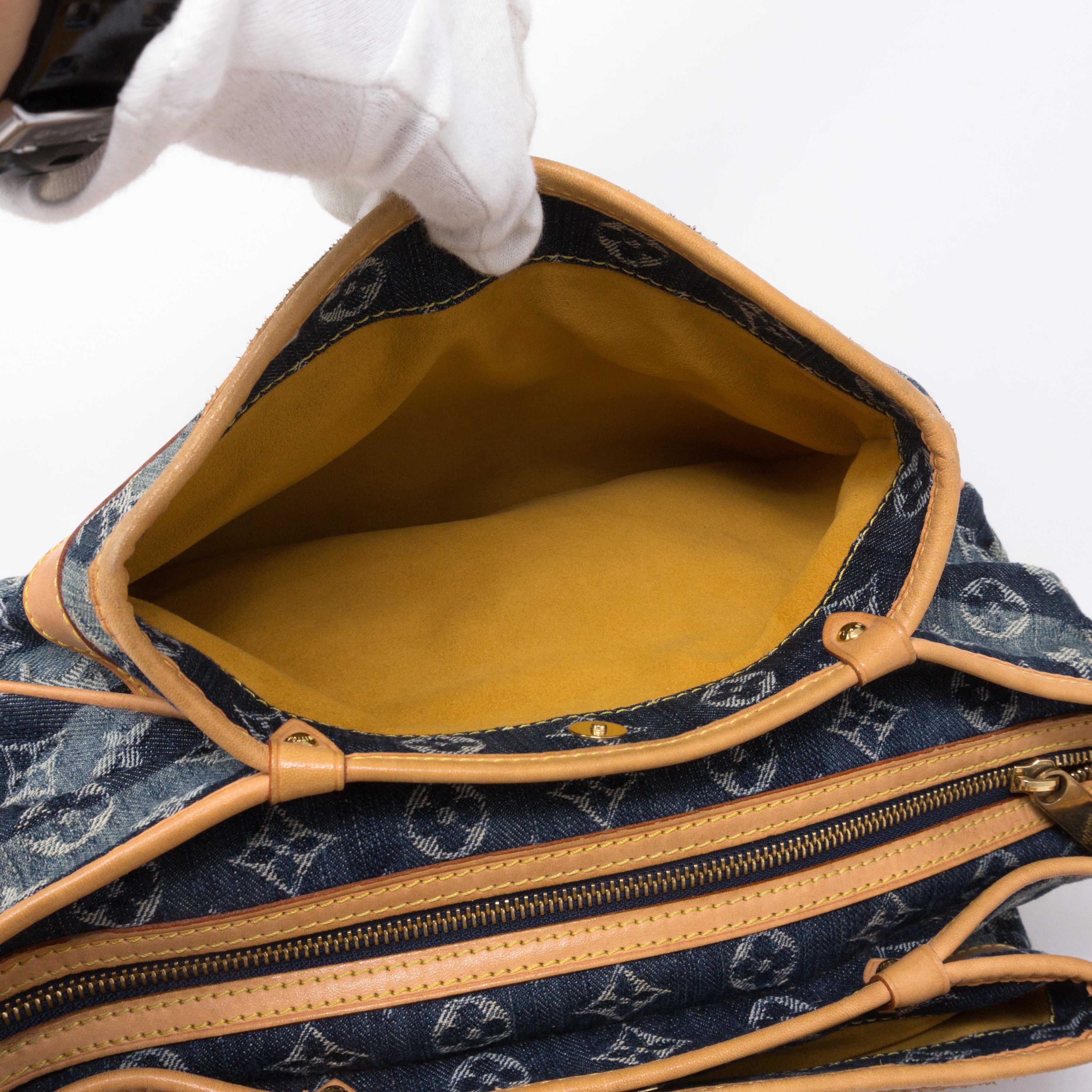 Porte Epaule Cruise Raye Cabas MM Denim