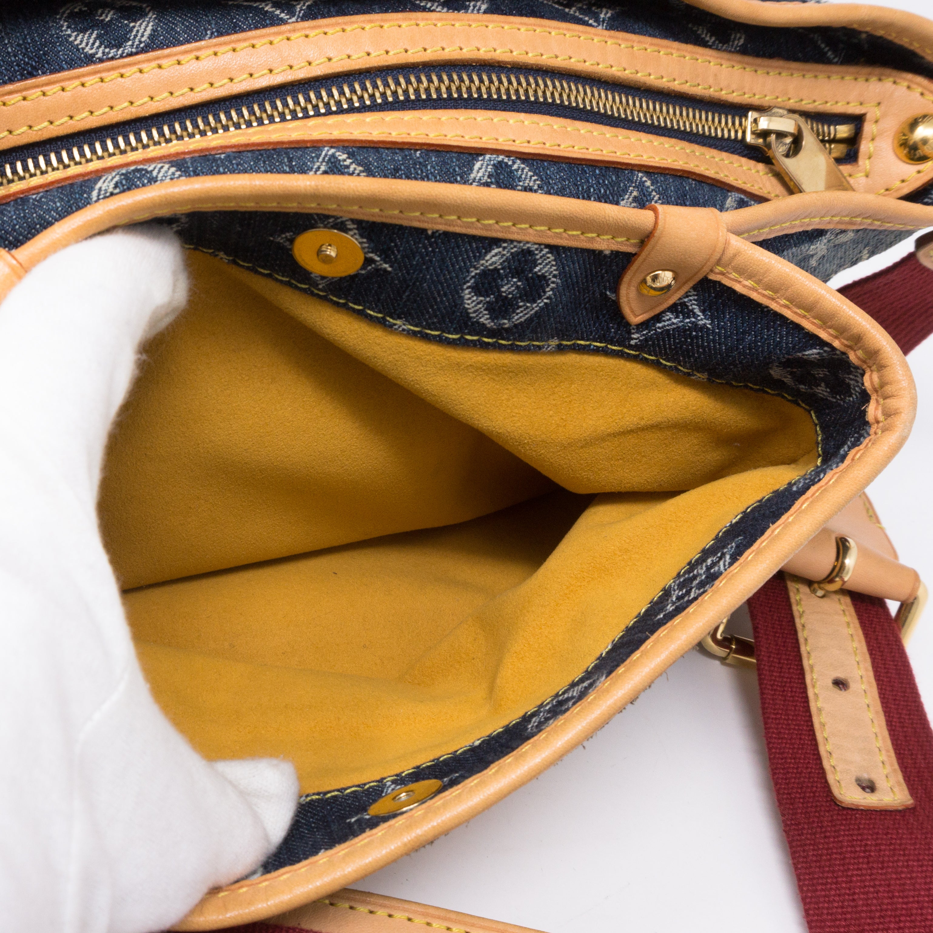 Porte Epaule Cruise Raye Cabas MM Denim