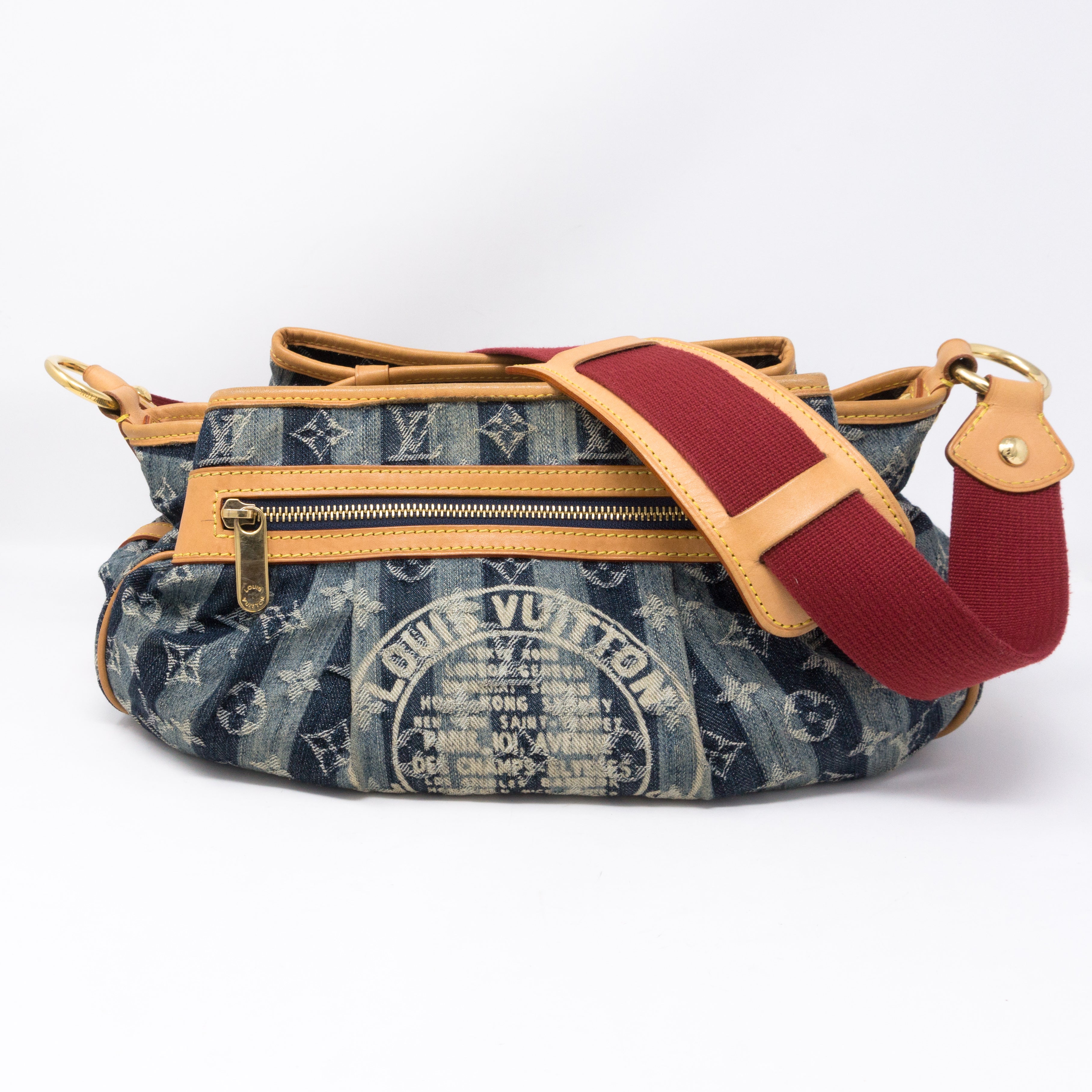 Porte Epaule Cruise Raye Cabas MM Denim