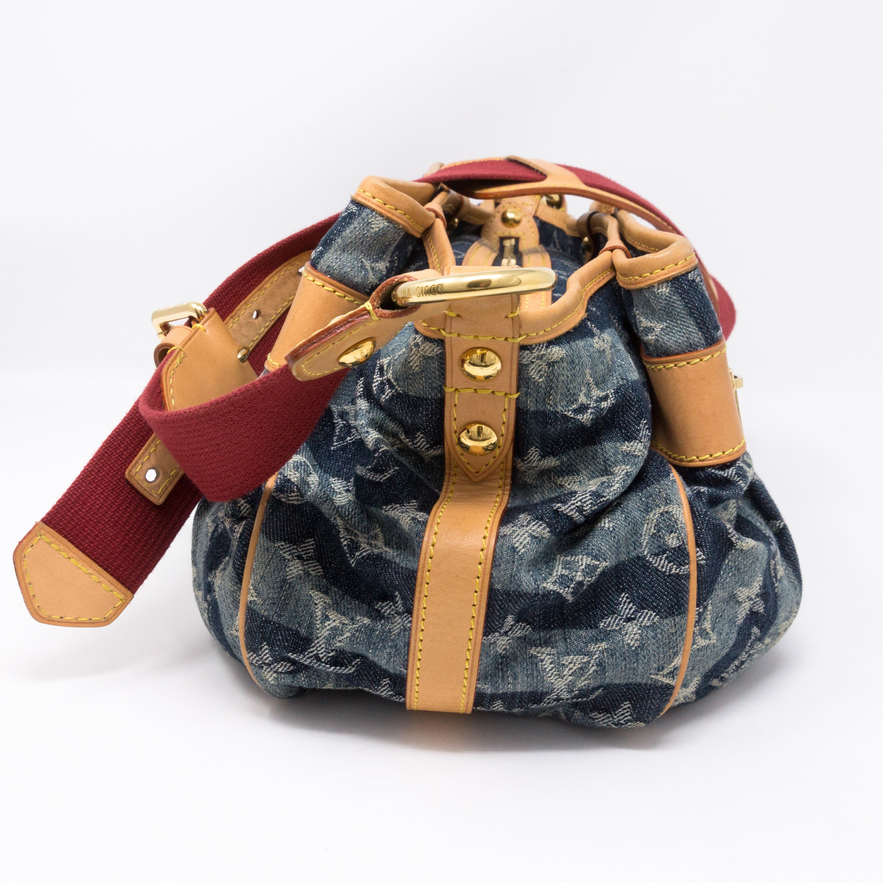 Porte Epaule Cruise Raye Cabas MM Denim