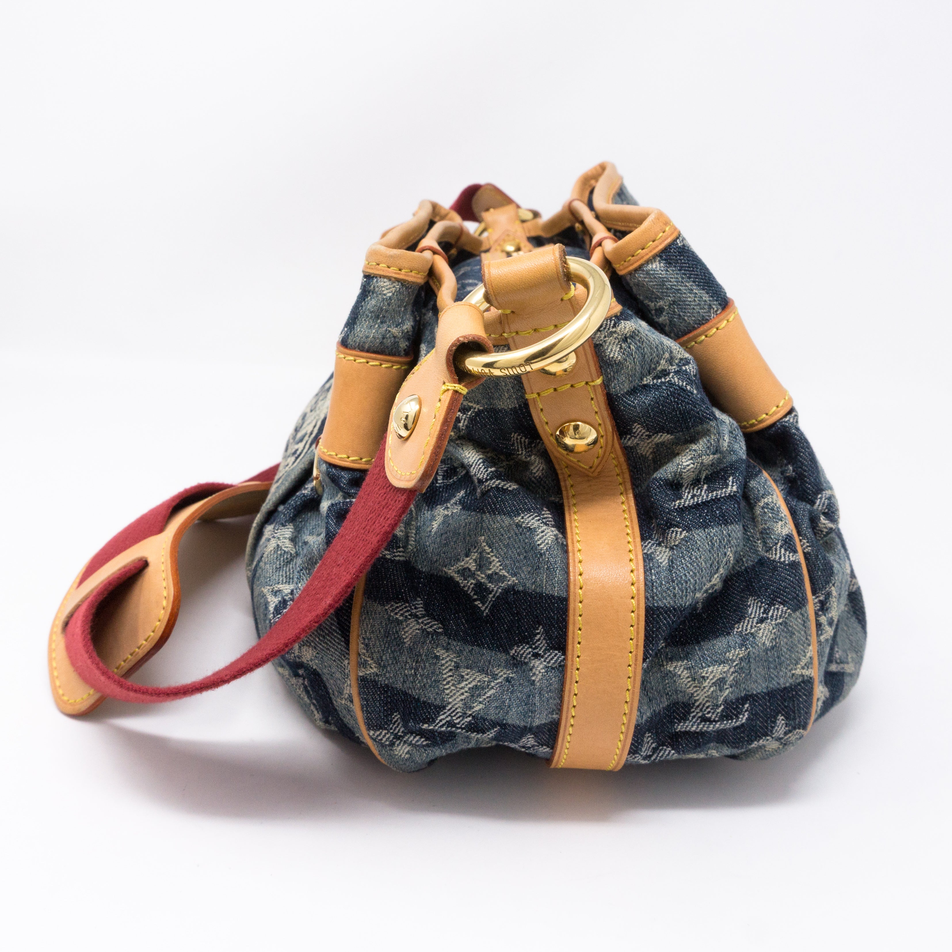 Porte Epaule Cruise Raye Cabas MM Denim