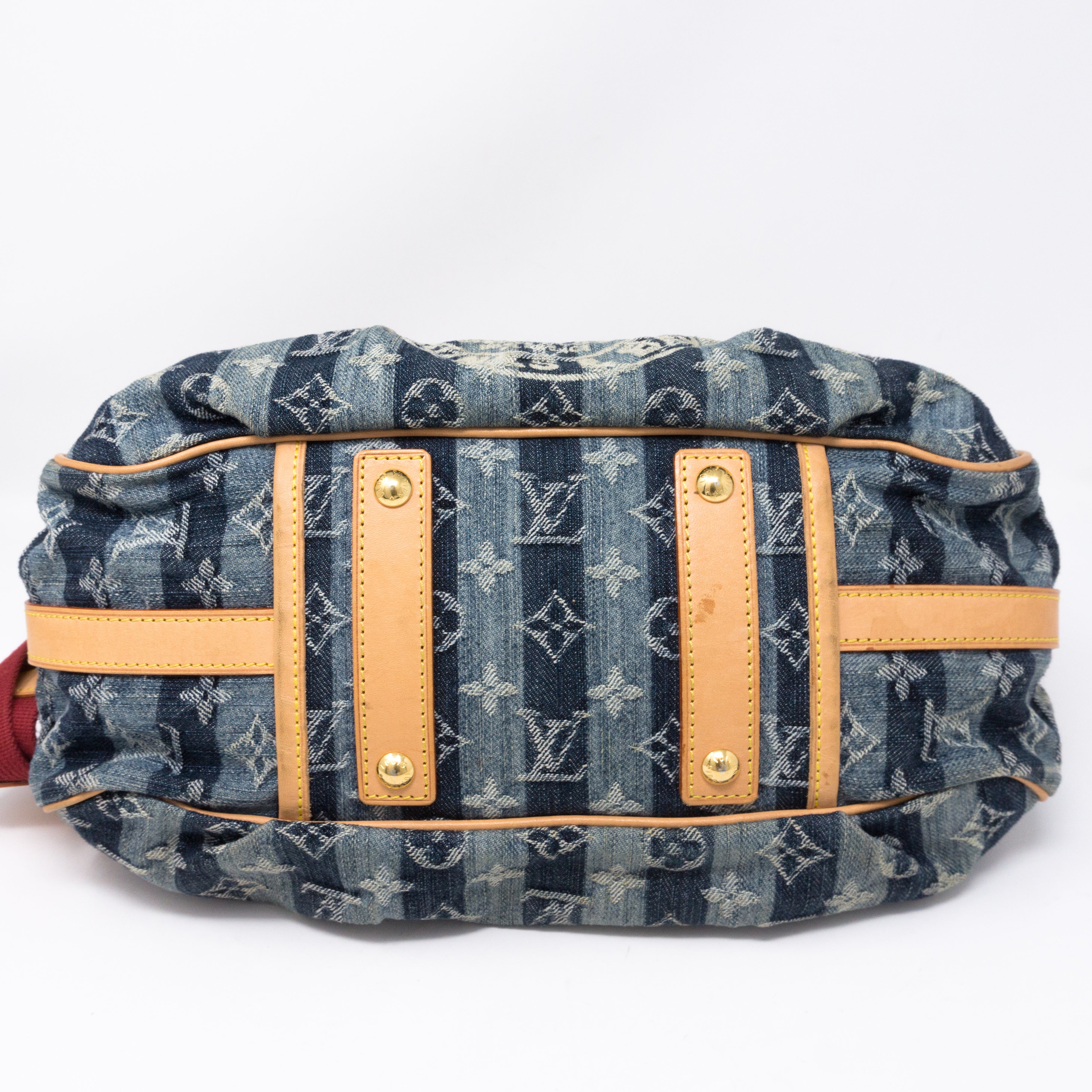 Porte Epaule Cruise Raye Cabas MM Denim