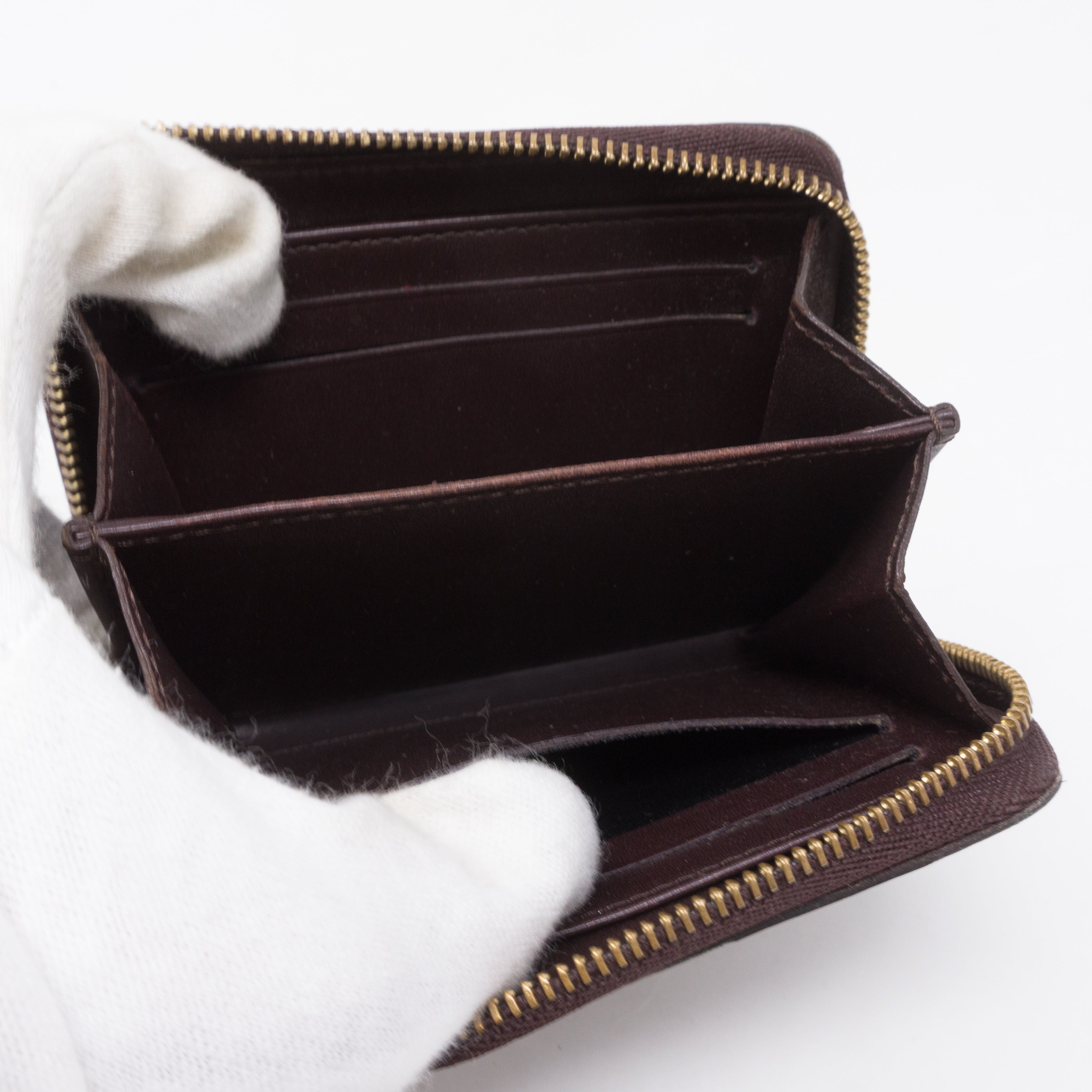 Zippy Coin Purse Vernis Amarante Leather
