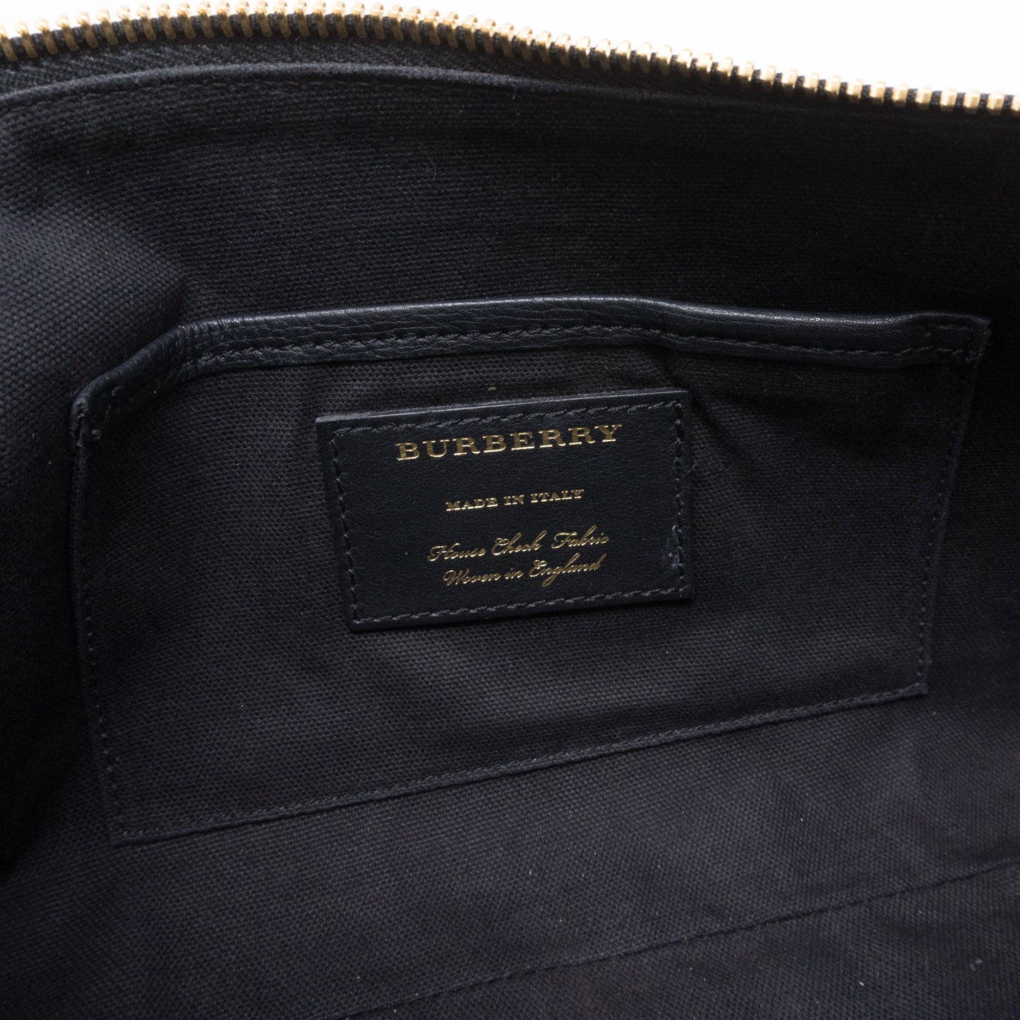 House Check Black Leather Crossbody Bag