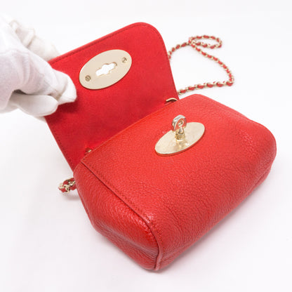 Mini Lily Red Leather