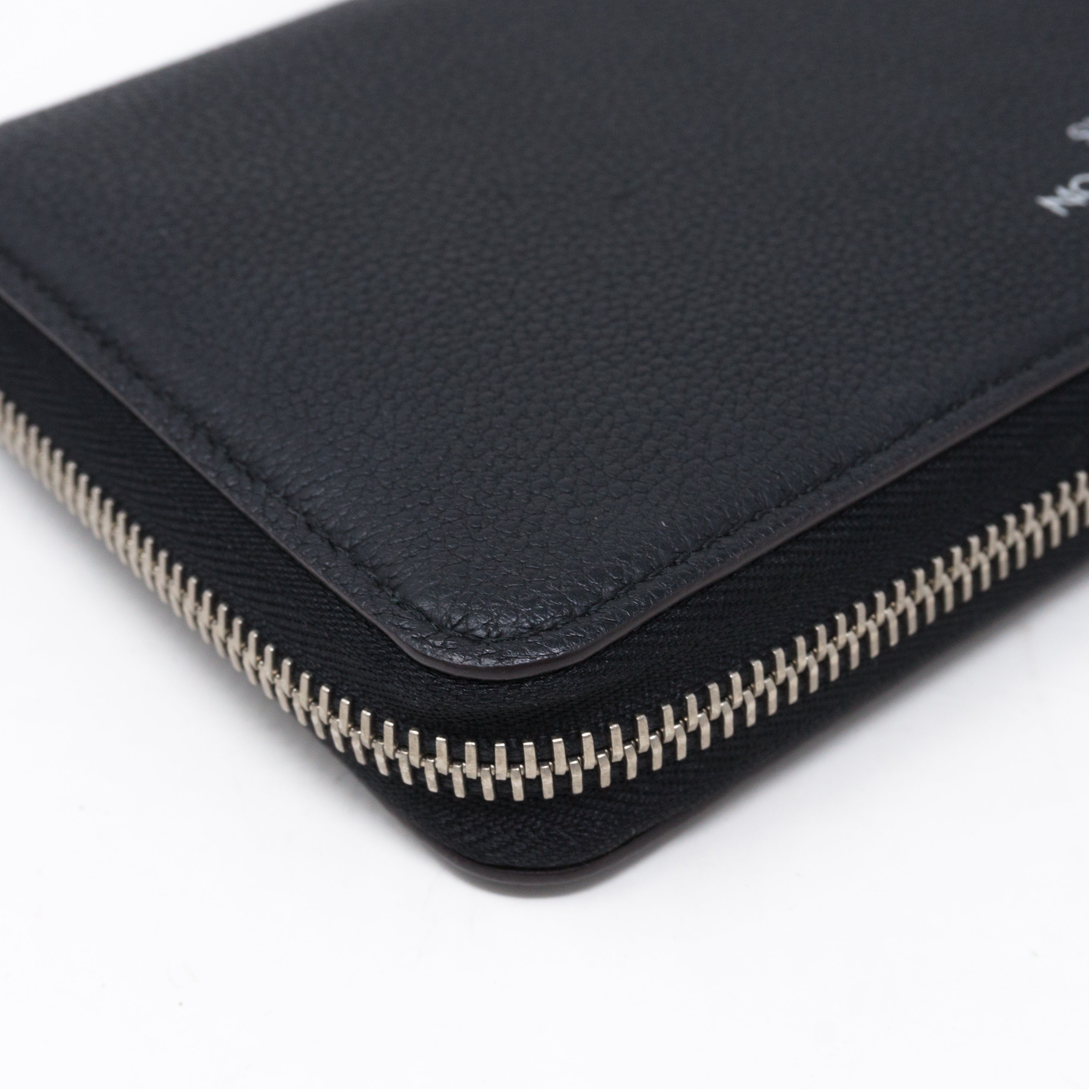 Comete Wallet Noir Veau Cachemire