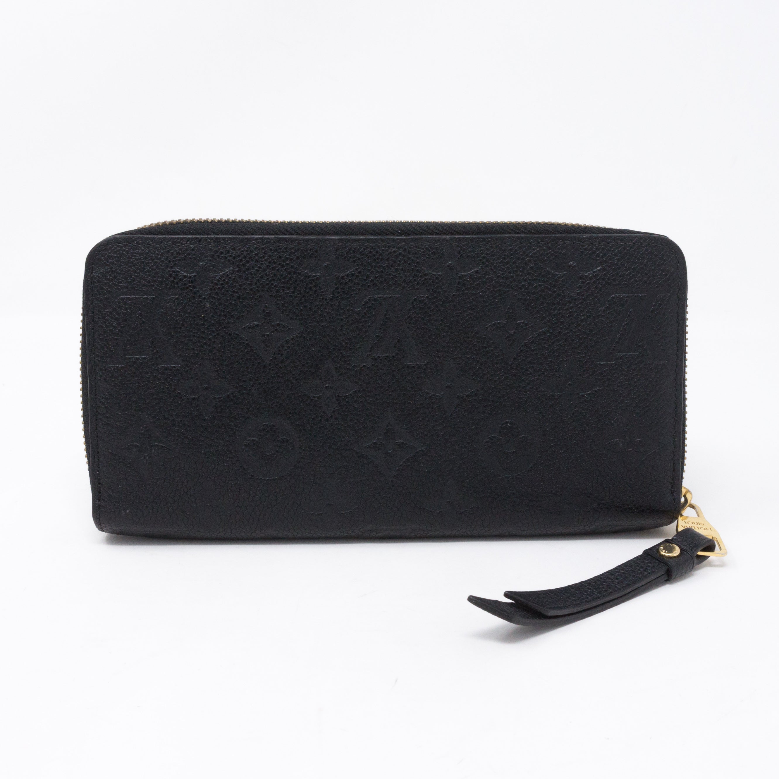 Zippy Wallet Black Monogram Empreinte