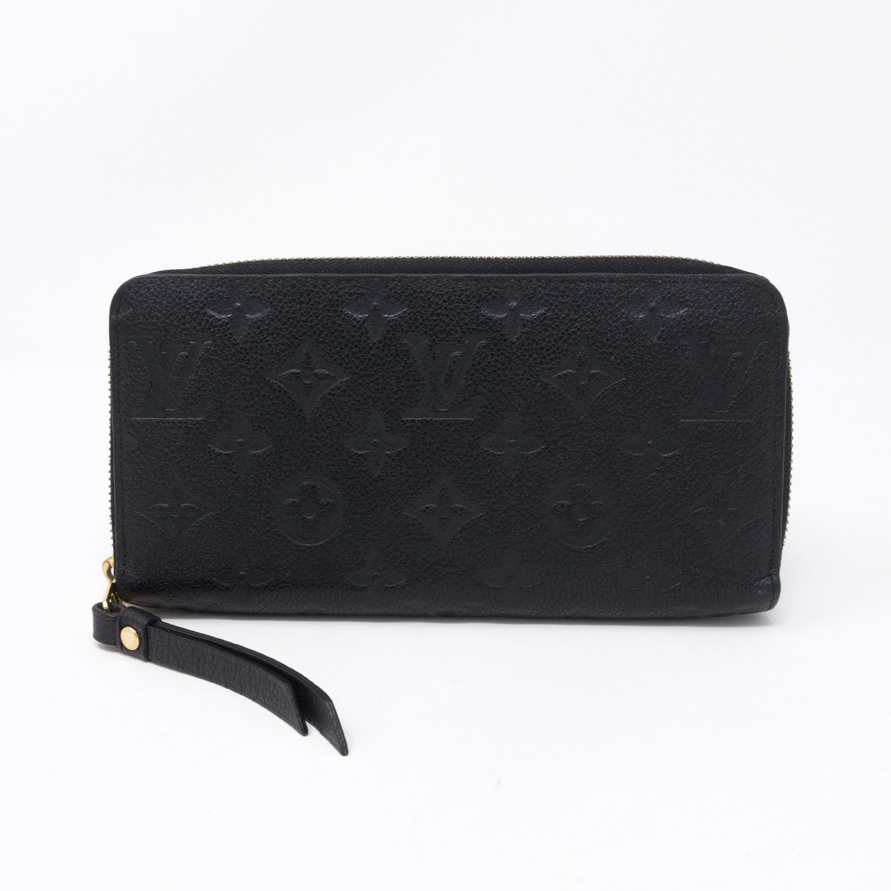 Zippy Wallet Black Monogram Empreinte