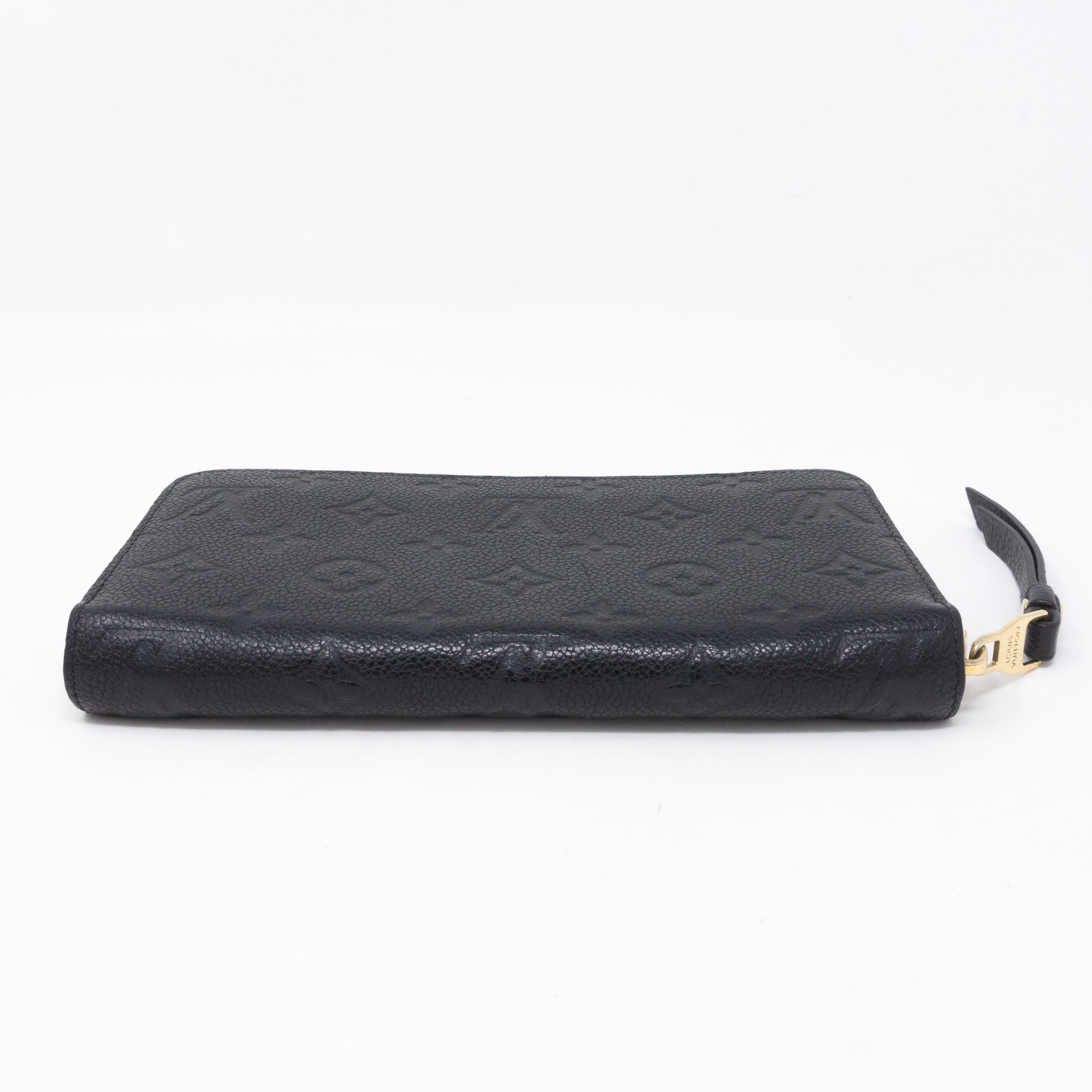 Zippy Wallet Black Monogram Empreinte