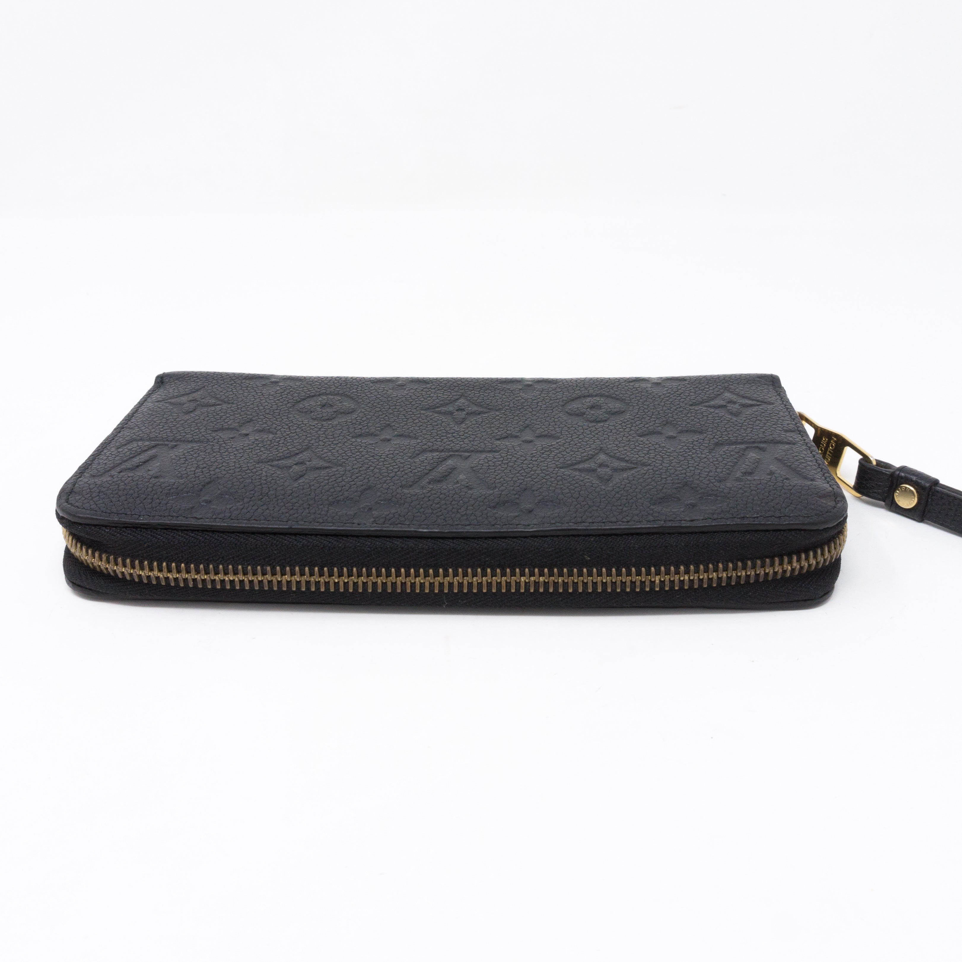 Zippy Wallet Black Monogram Empreinte