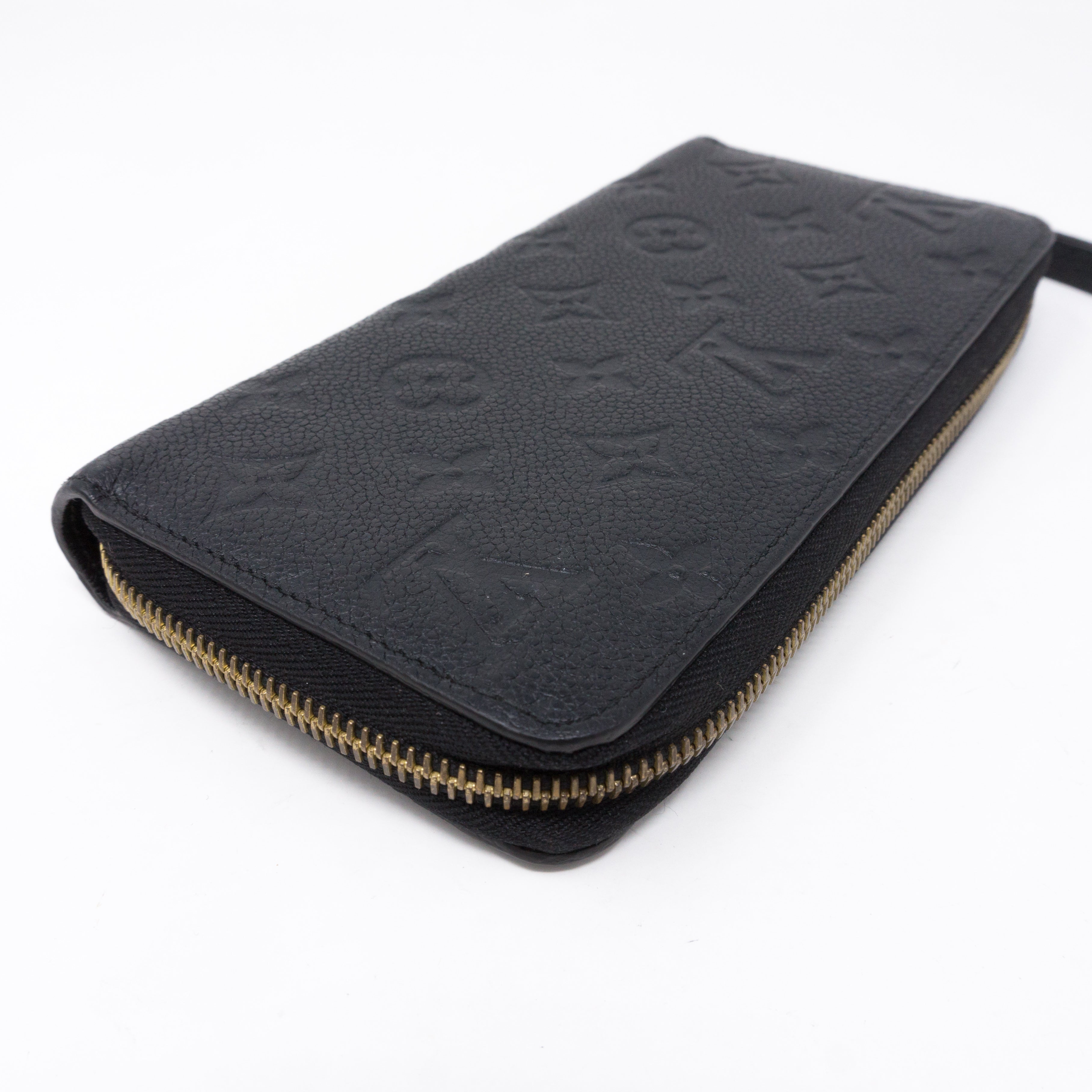 Zippy Wallet Black Monogram Empreinte