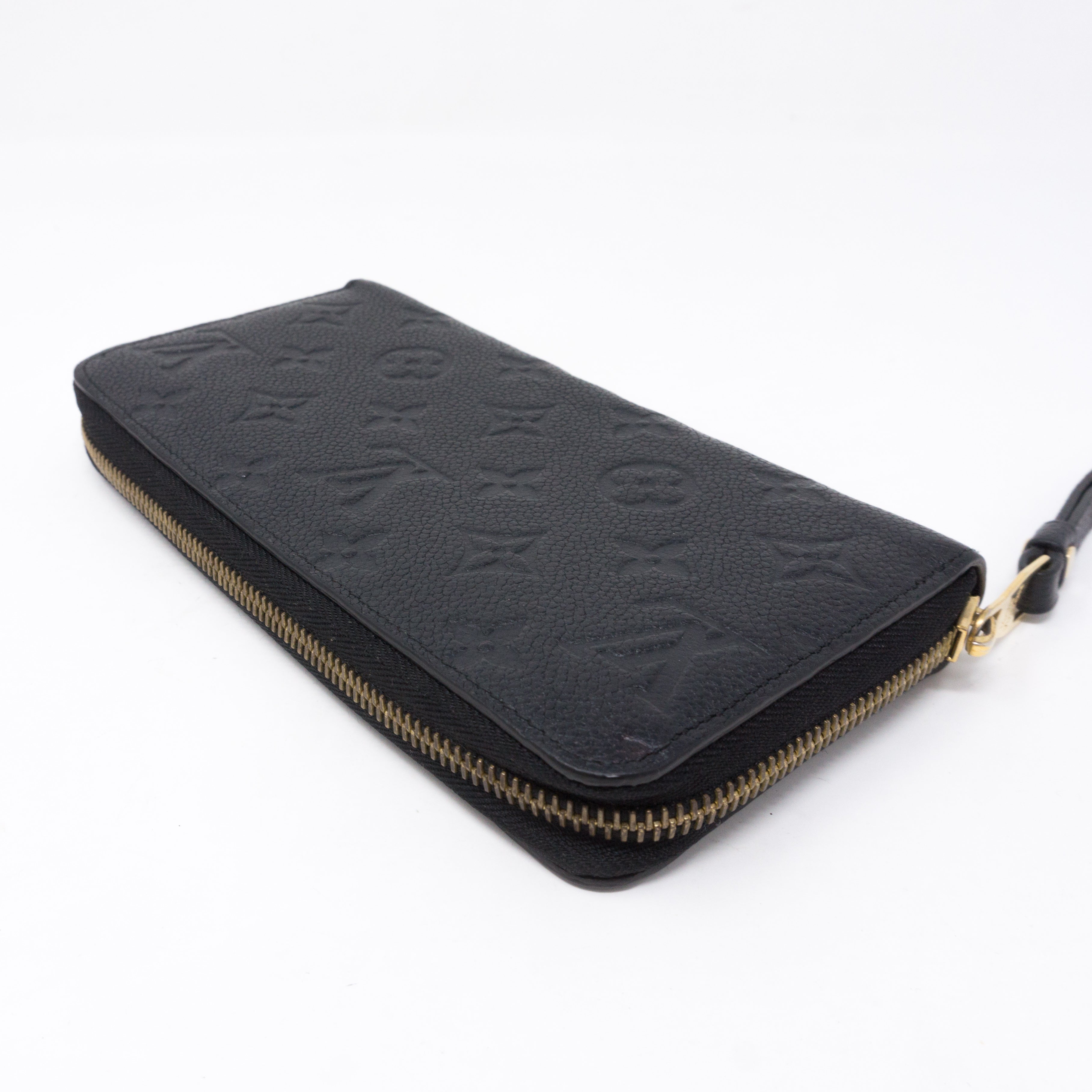 Zippy Wallet Black Monogram Empreinte