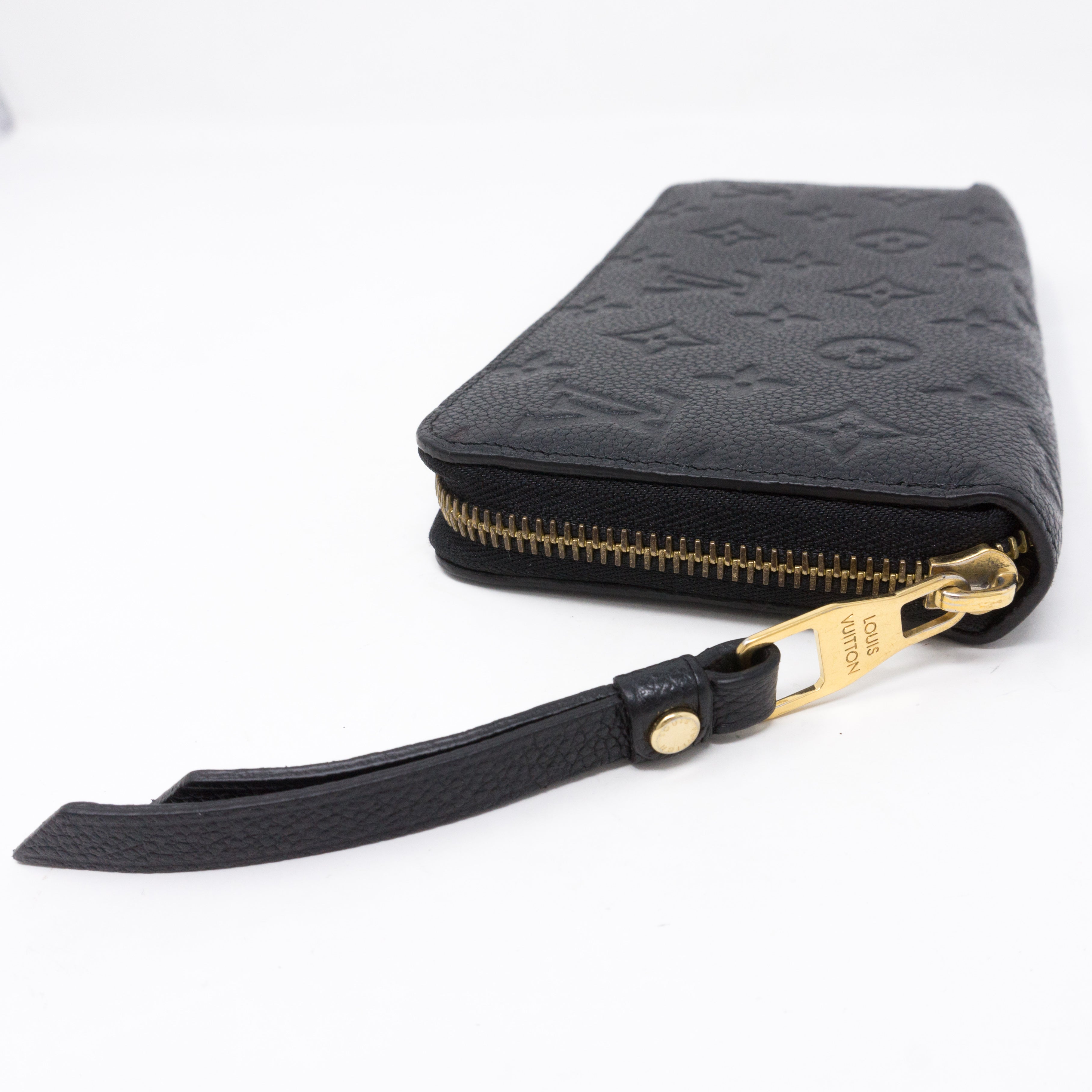 Zippy Wallet Black Monogram Empreinte