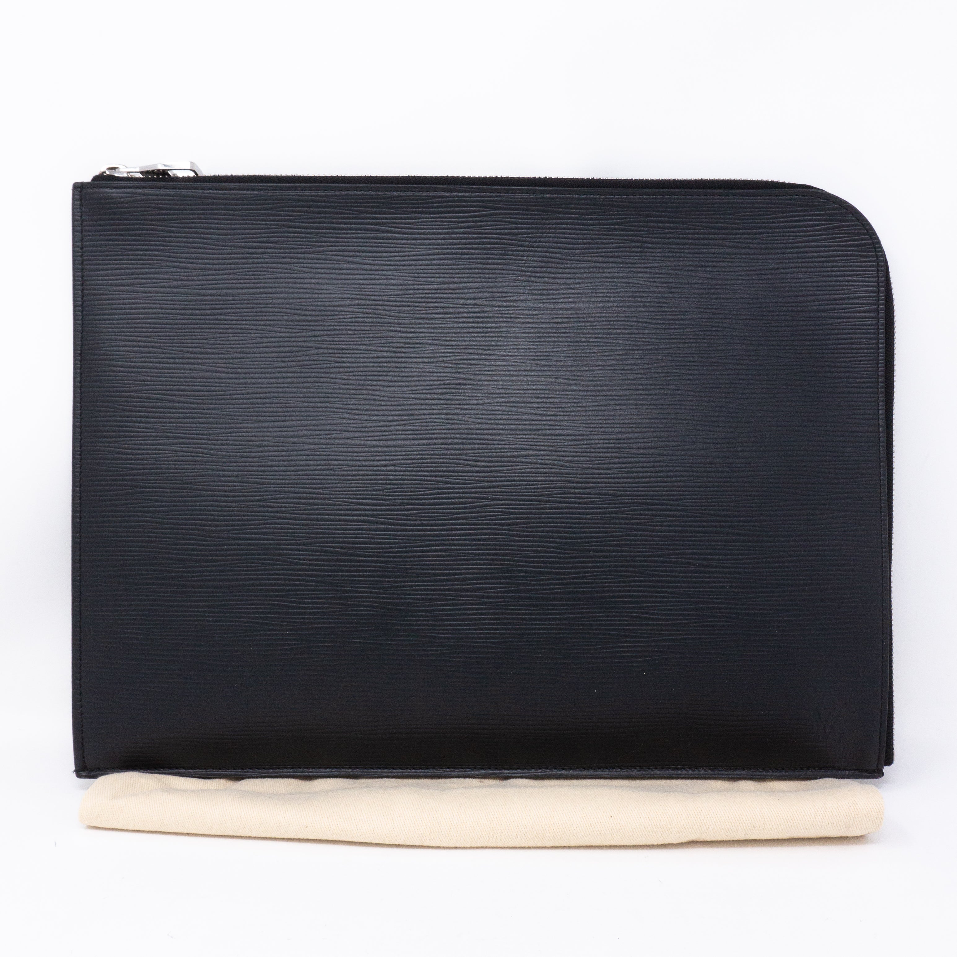 Pochette Jour GM Black Epi Leather
