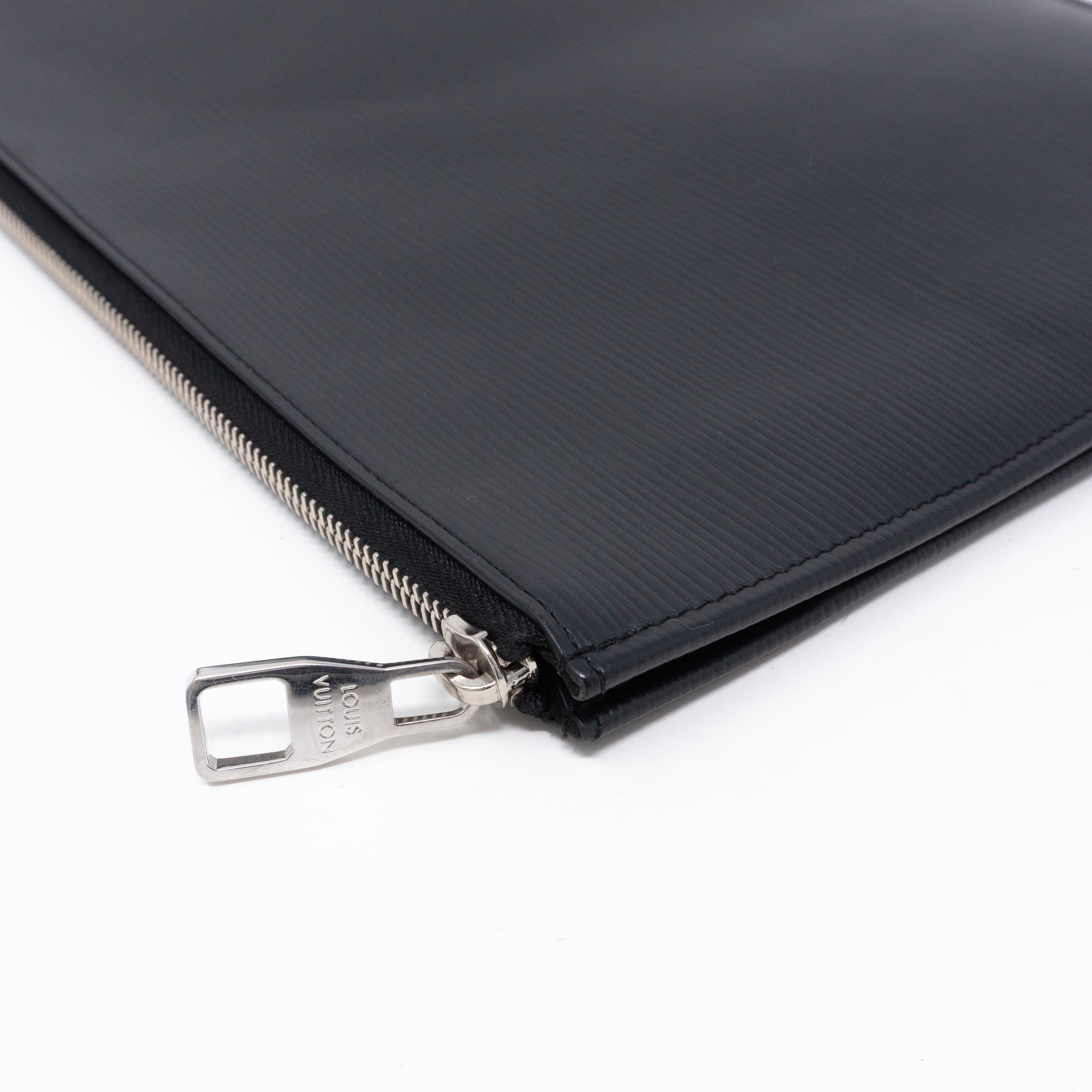 Pochette Jour GM Black Epi Leather