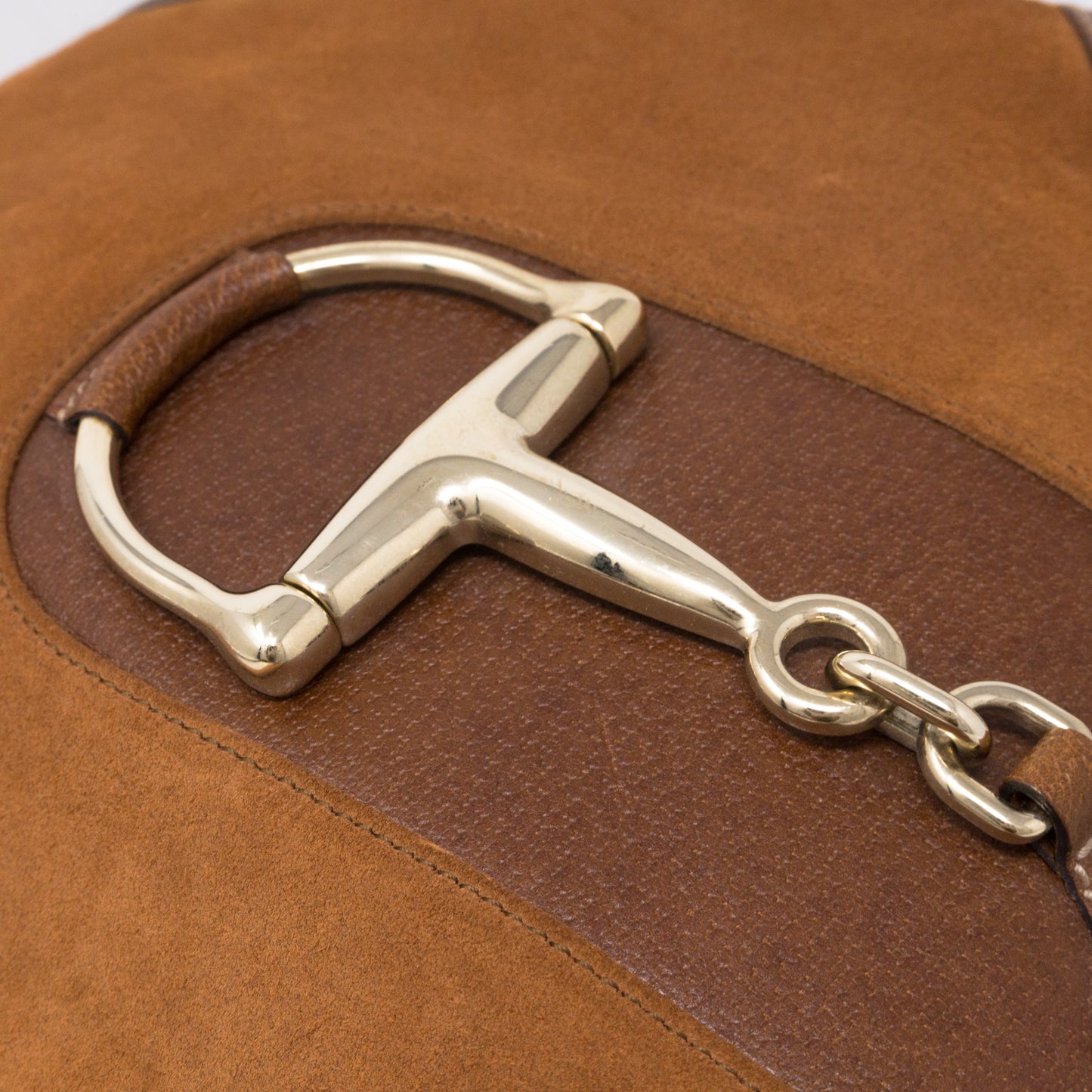 Horsebit Hobo Brown Suede Leather