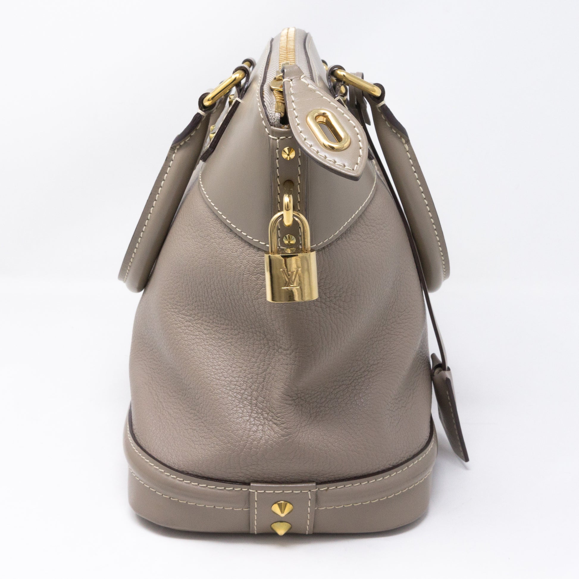 Louis Vuitton Suhali Lockit Handbag Leather PM Gold 125209200