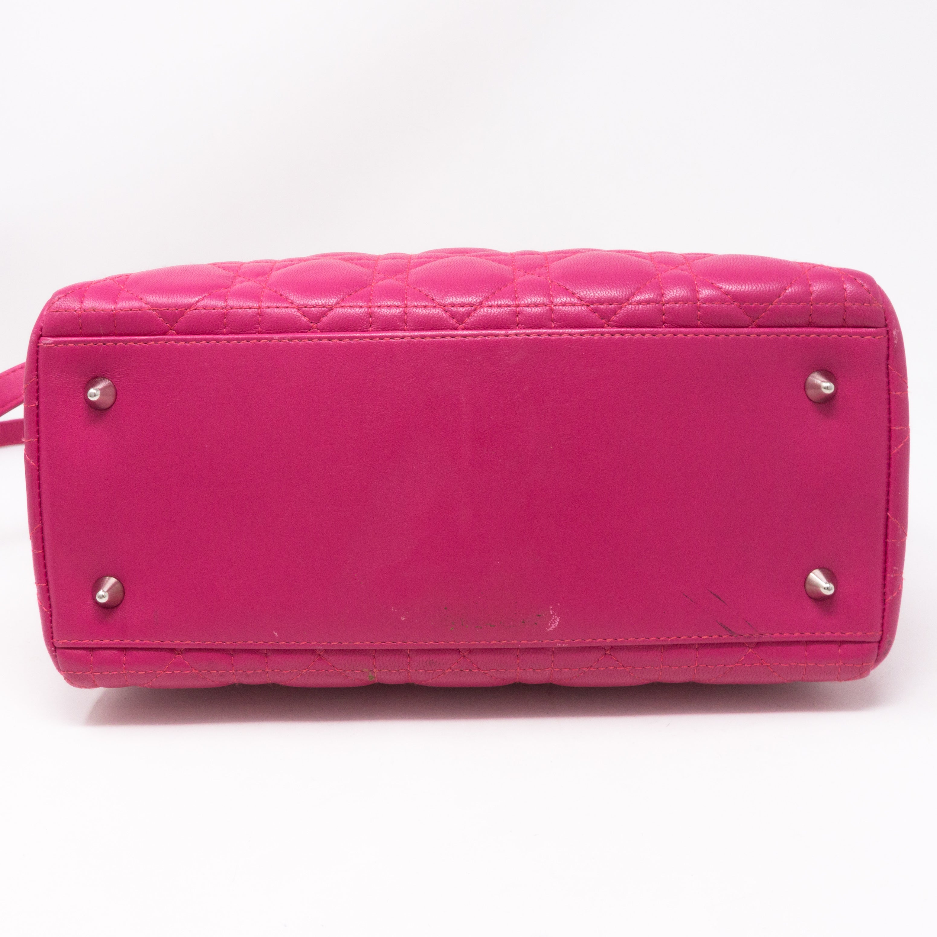 Lady Dior Medium Pink Leather
