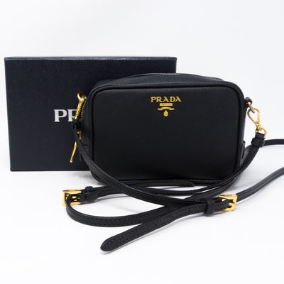 Camera Bag Black Leather