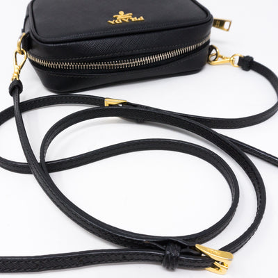 Camera Bag Black Leather