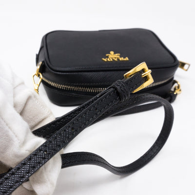 Camera Bag Black Leather