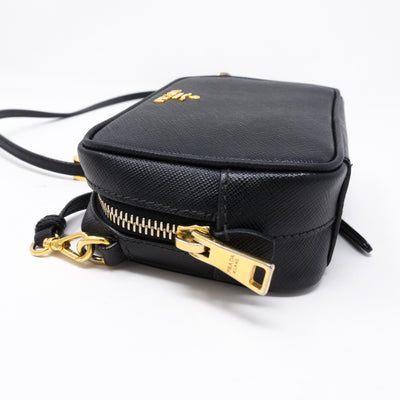 Camera Bag Black Leather