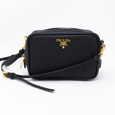 Camera Bag Black Leather