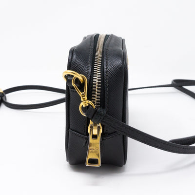 Camera Bag Black Leather