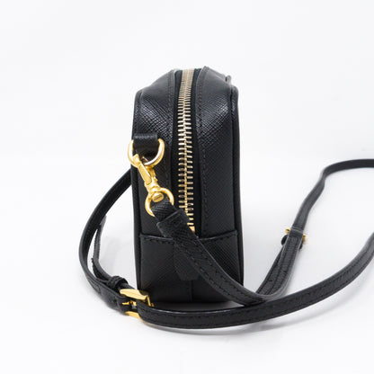 Camera Bag Black Leather